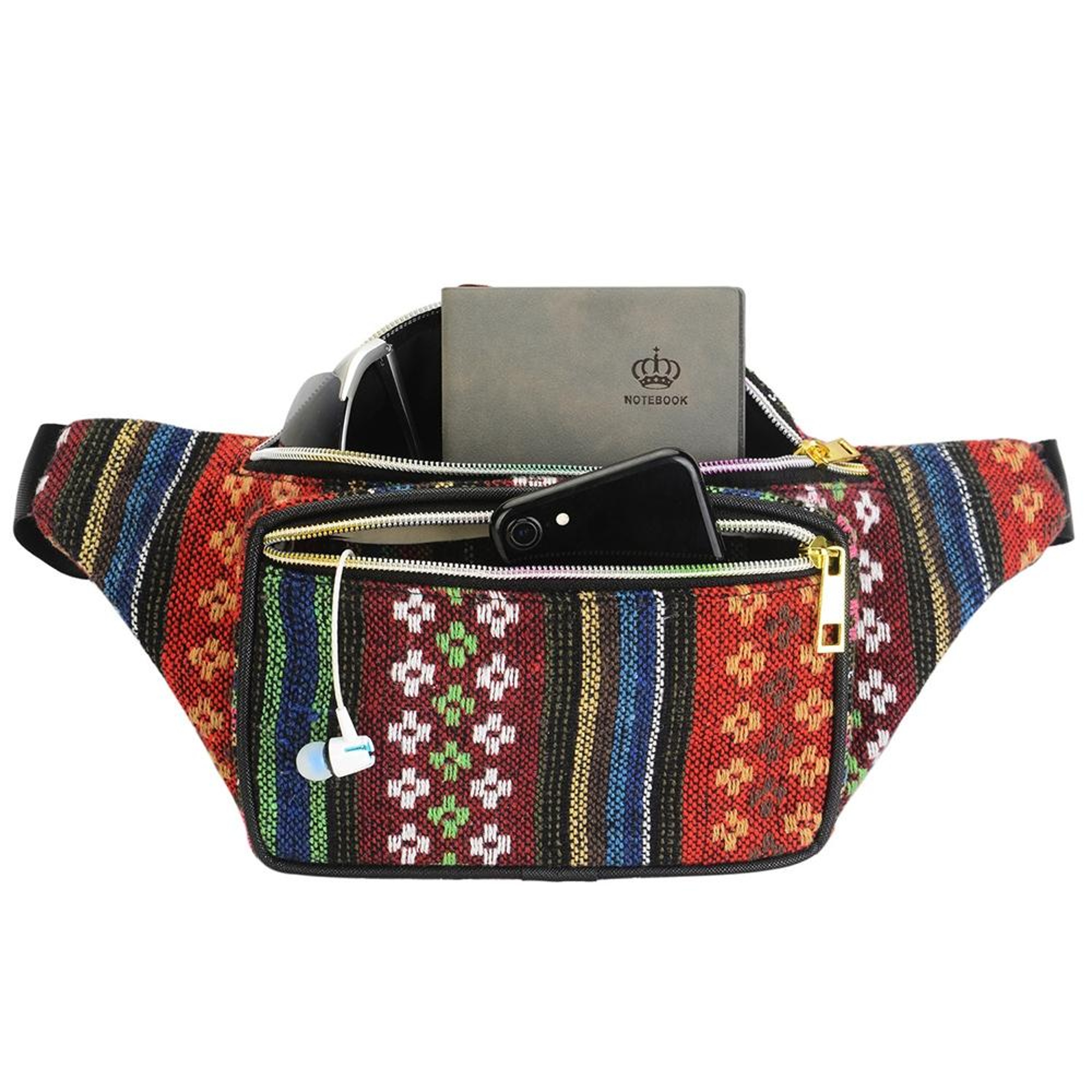 Bohemian Waist Bag for Women in Polyester for Travel and Shopping – view 2