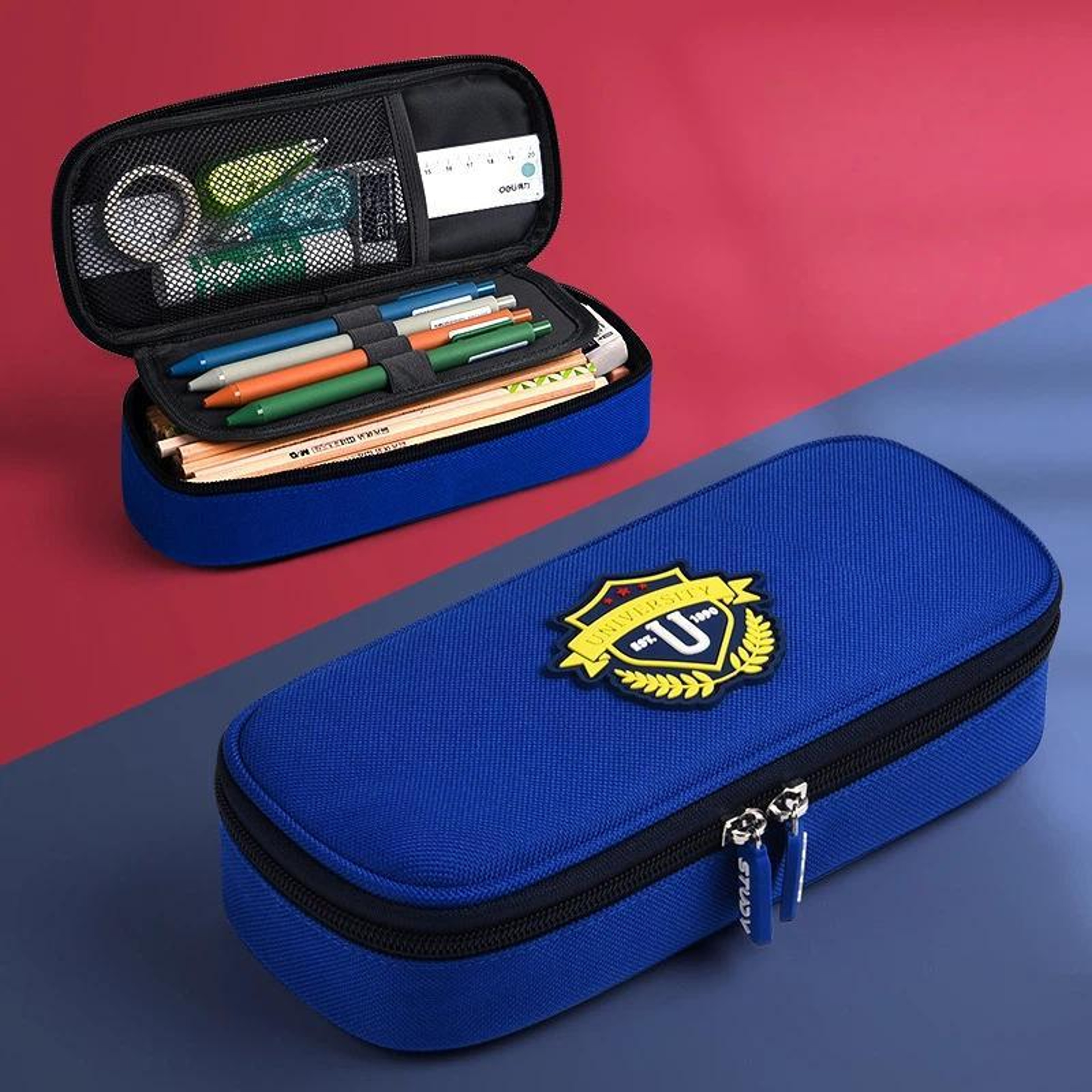Compartment Pencil Case for Students with Large Capacity and Oxford Cloth – view 8