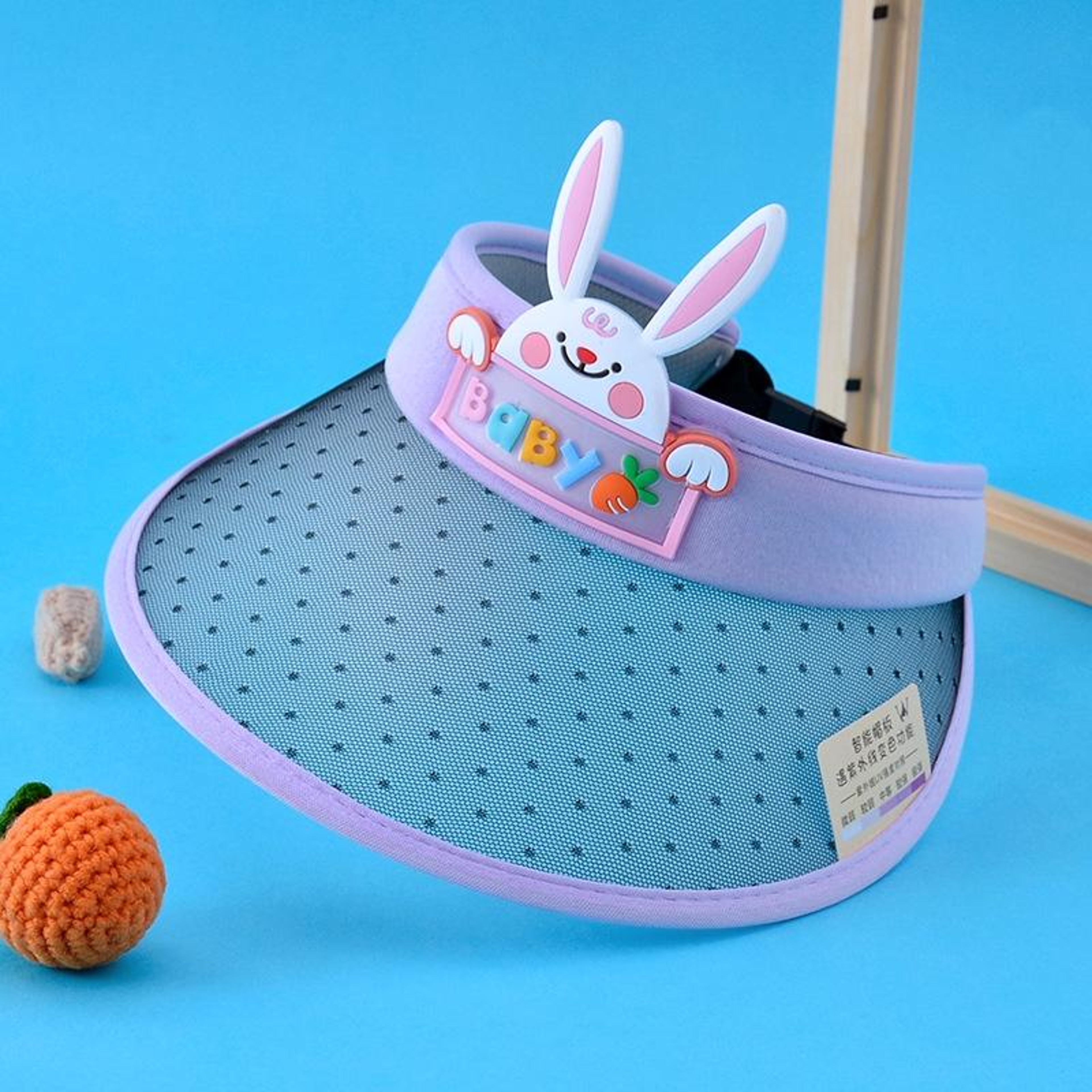 Kids Color Changing Sun Hat with Wide Brim and Breathable Open Top Design – view 10