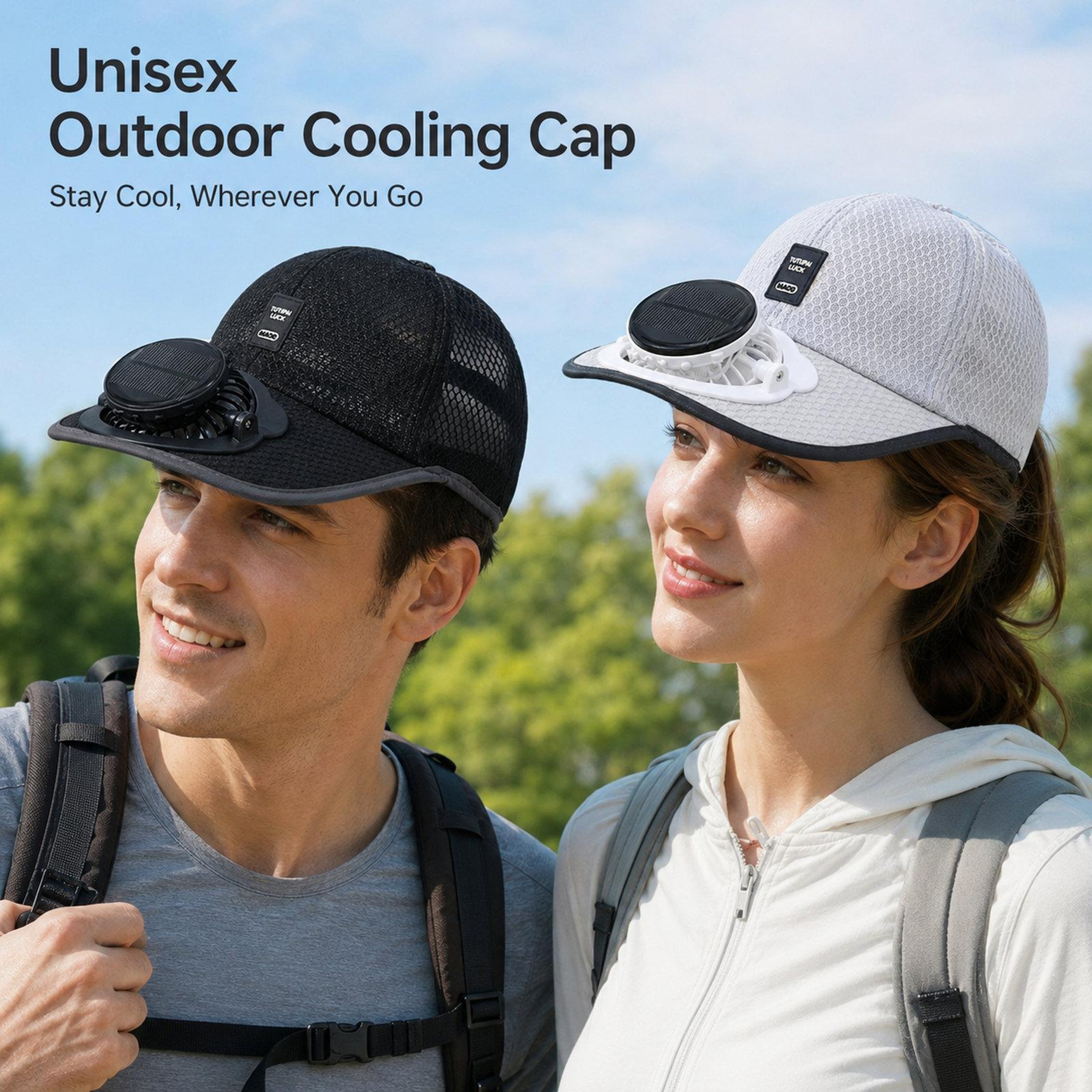 Solar Fan Hat with 3 Speed Cooling and Rechargeable Solar Power – view 6