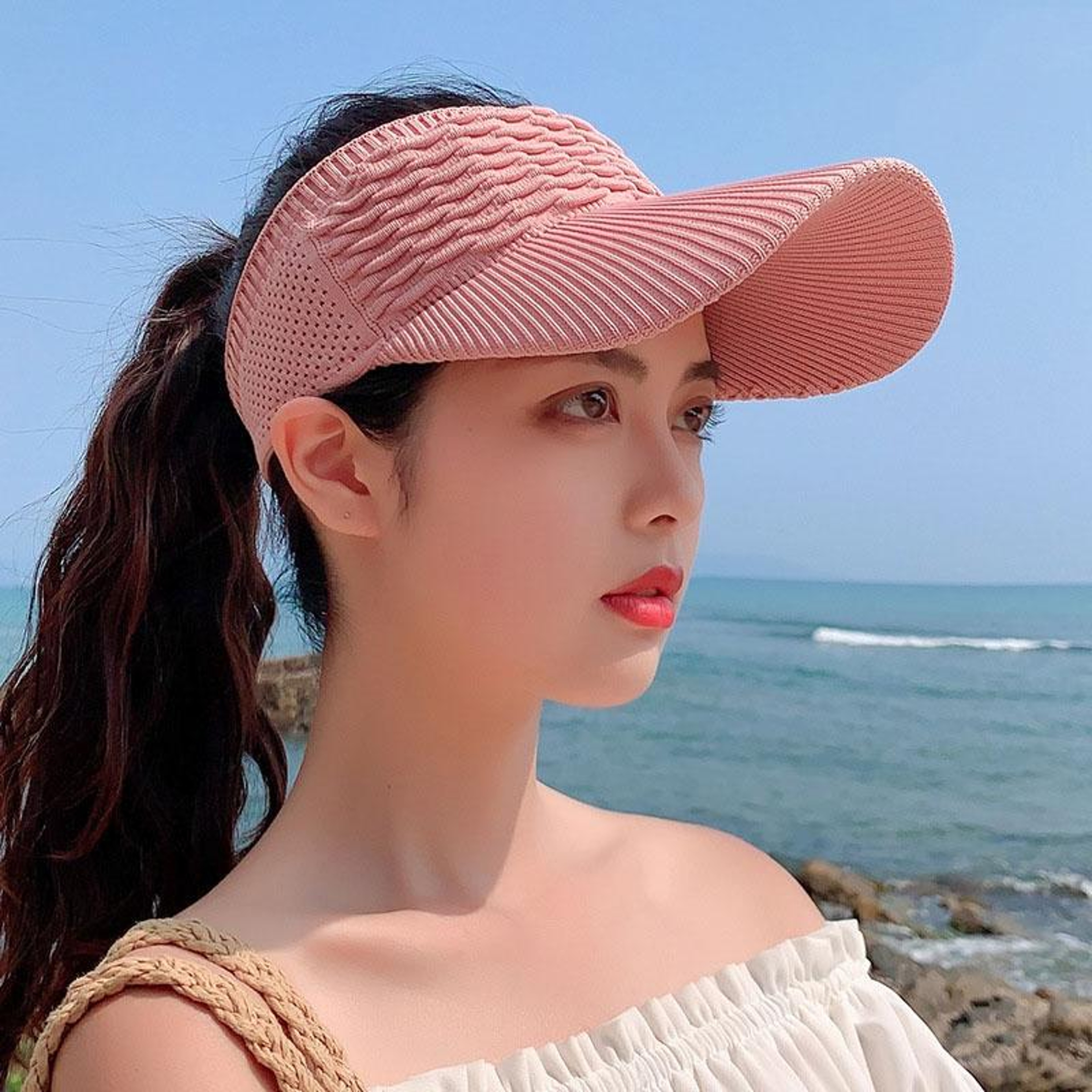 Womens Outdoor Baseball Cap with Sun Shielding Brim and Lightweight Polyester – view 87