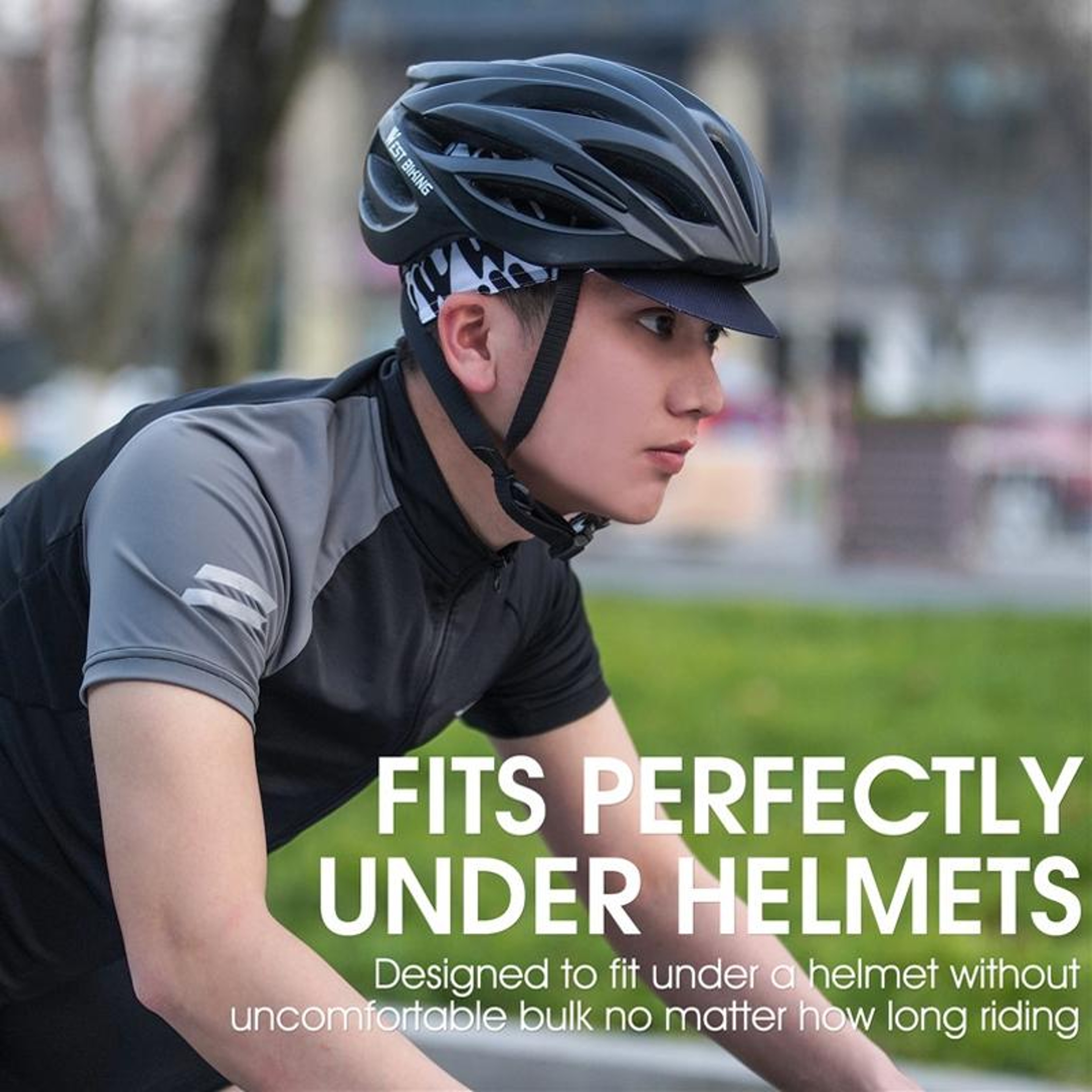 Cycling Sun Protection Cap with Breathable Mesh and Adjustable Fit – view 6