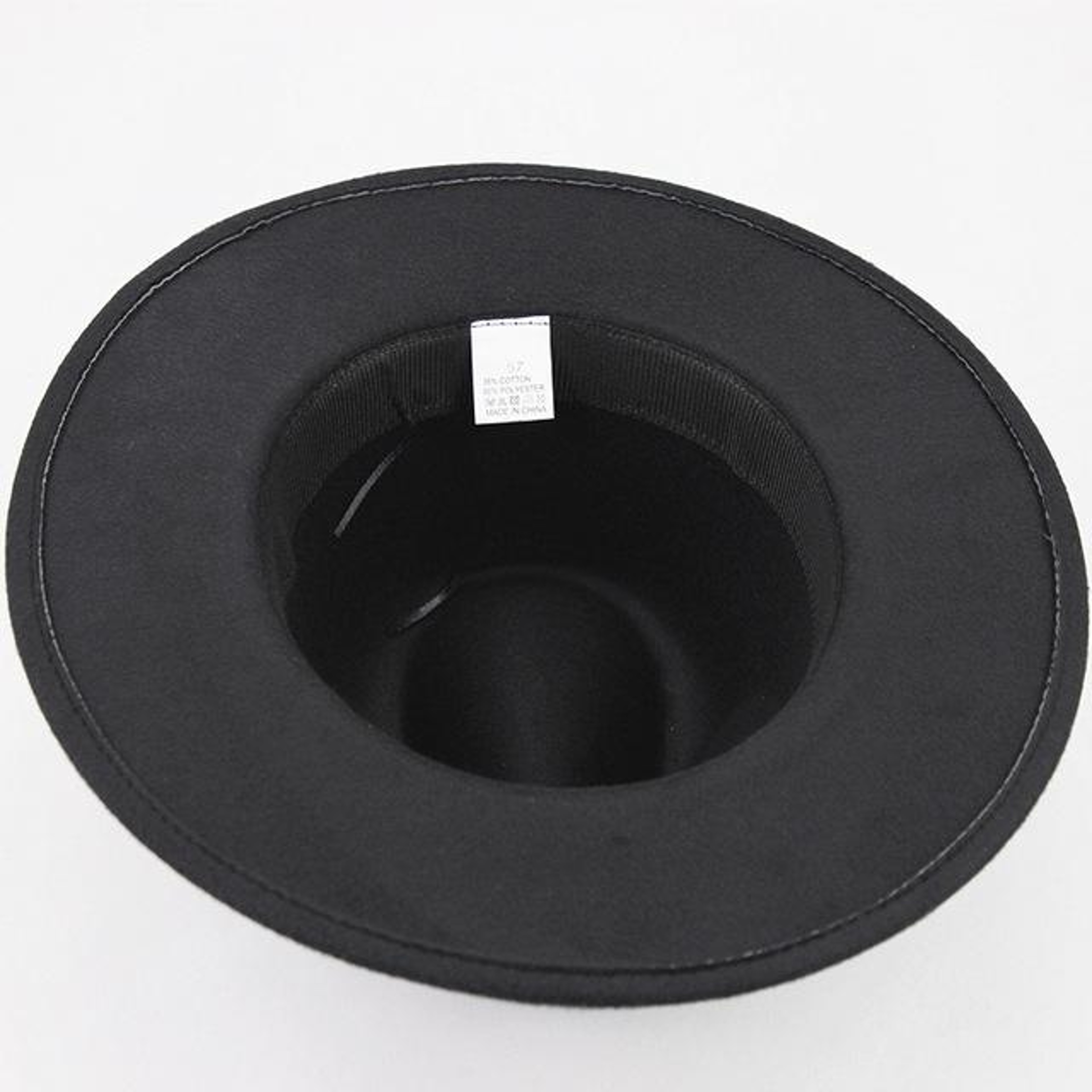 Mens Retro British Wool Jazz Cap with Wide Brim – view 3