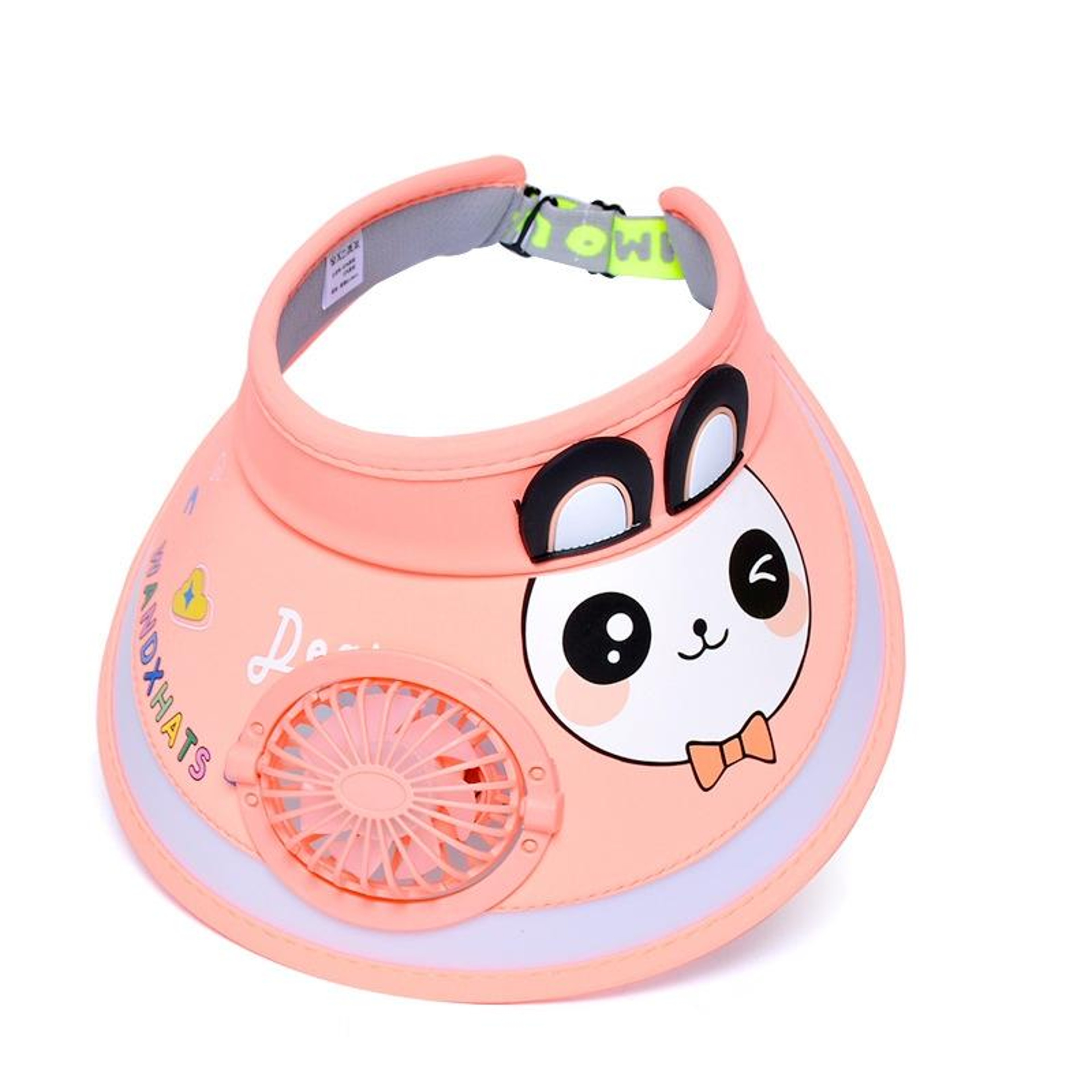 Kids Sun Hat with Adjustable Mini Fan and Wide Brim for Sun Protection – view 12