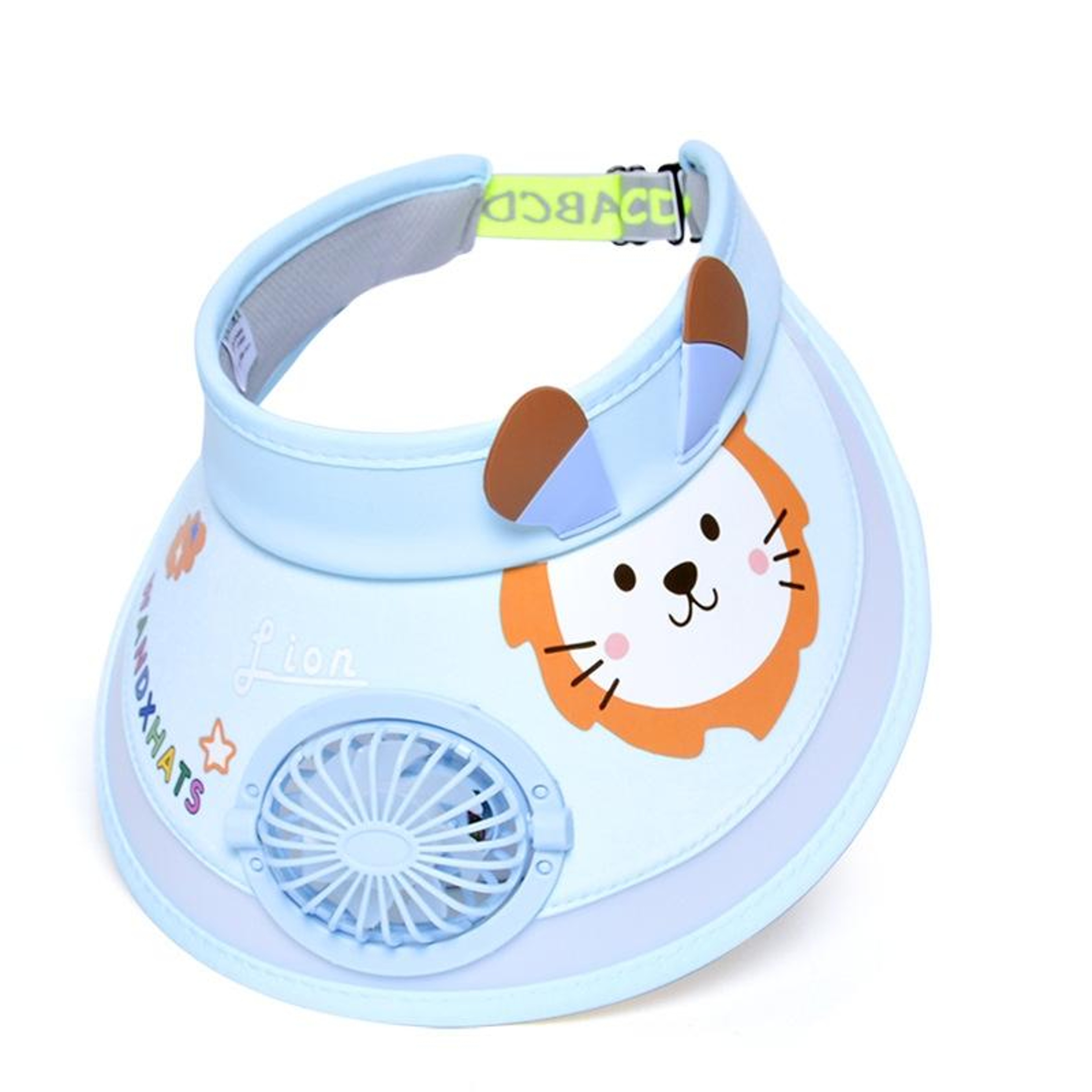 Kids Sun Hat with Adjustable Mini Fan and Wide Brim for Sun Protection – view 16
