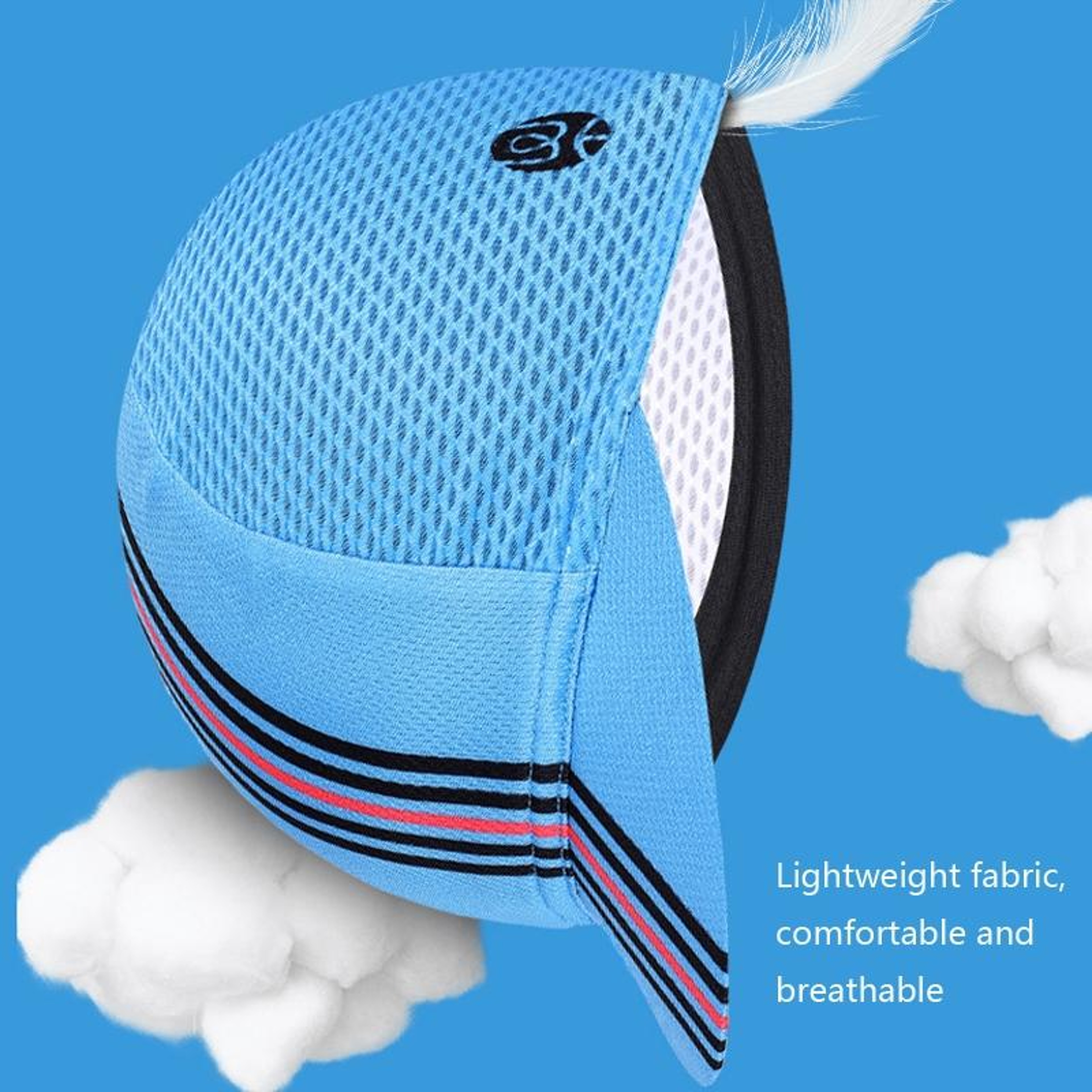 Breathable Cycling Sun Hat with Stretch Fit and Lightweight Mesh Fabric – view 5