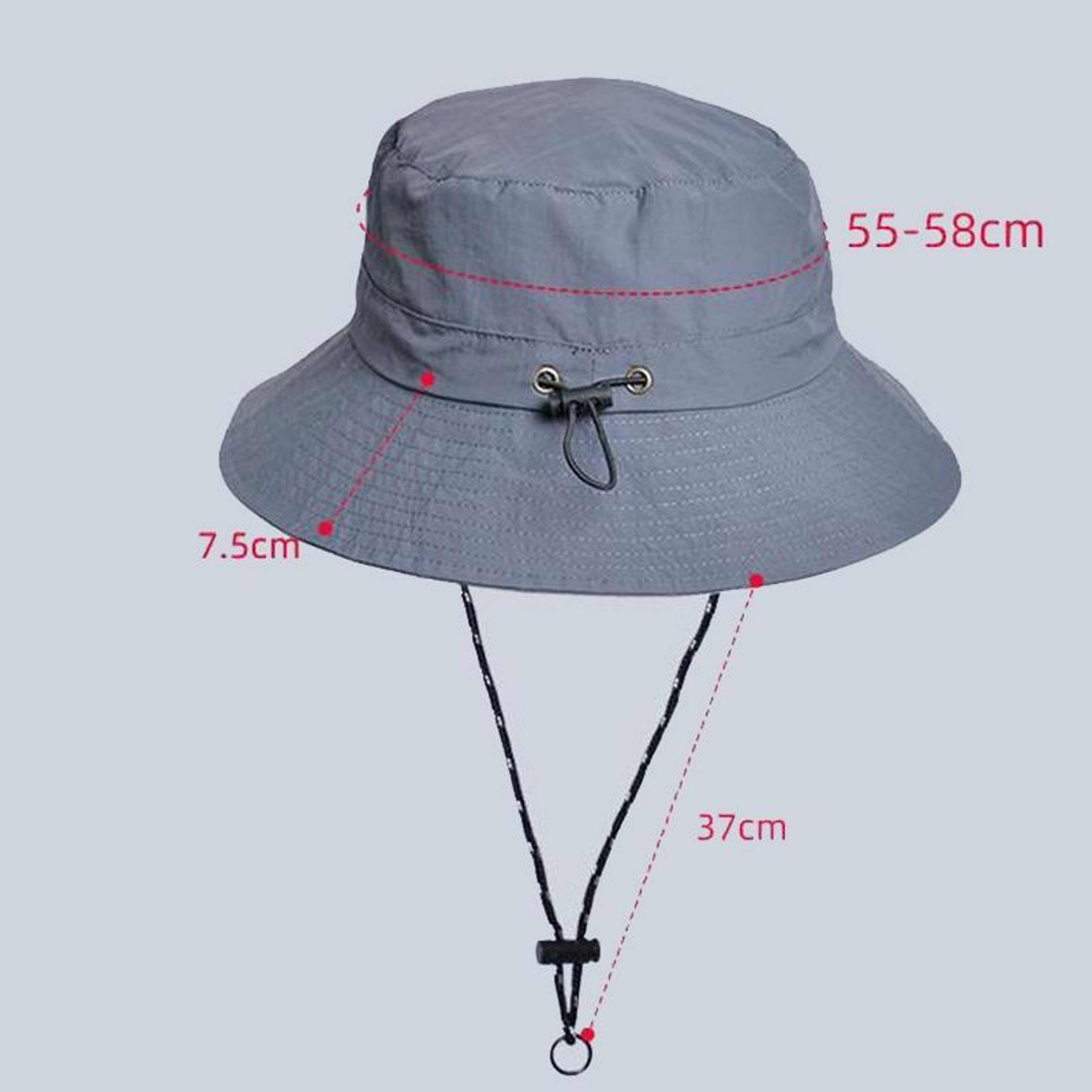 Waterproof Fisherman Sun Hat for Men and Women with Adjustable Chin Strap – view 4