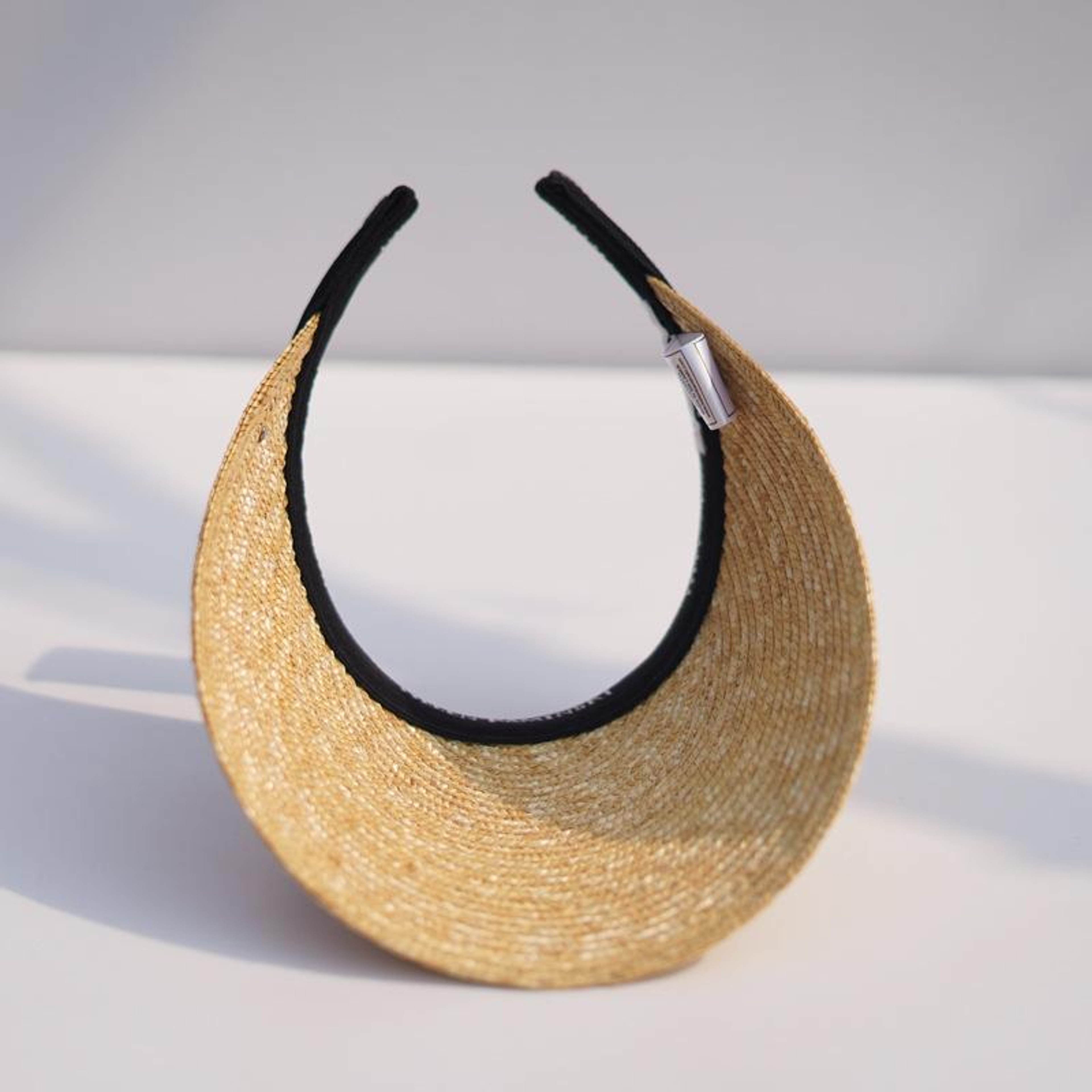 Womens Straw Visor Hat with Wide Brim and Adjustable Fit – view 4