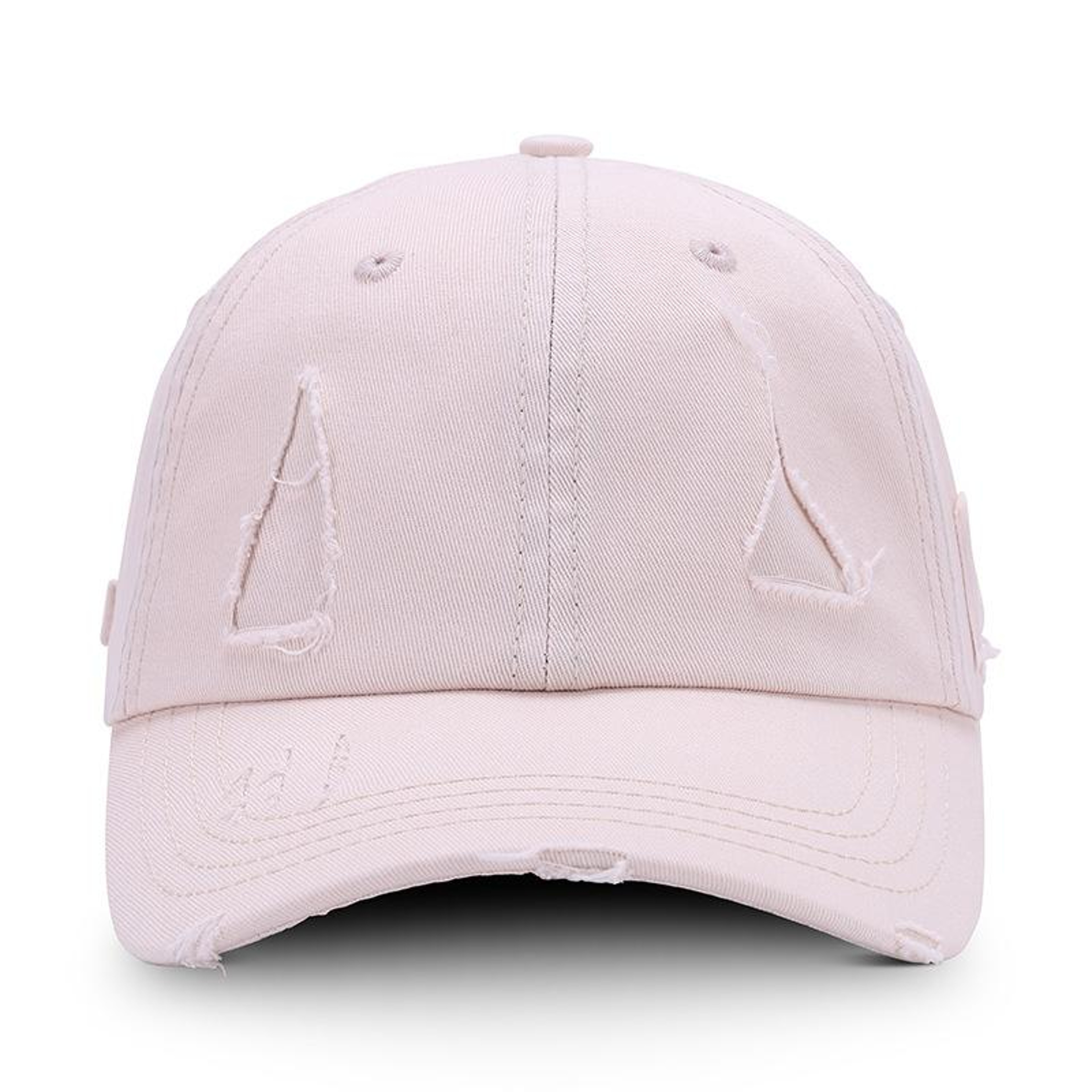 Washed Cotton Baseball Cap with Embroidered Details and Curved Brim – view 1