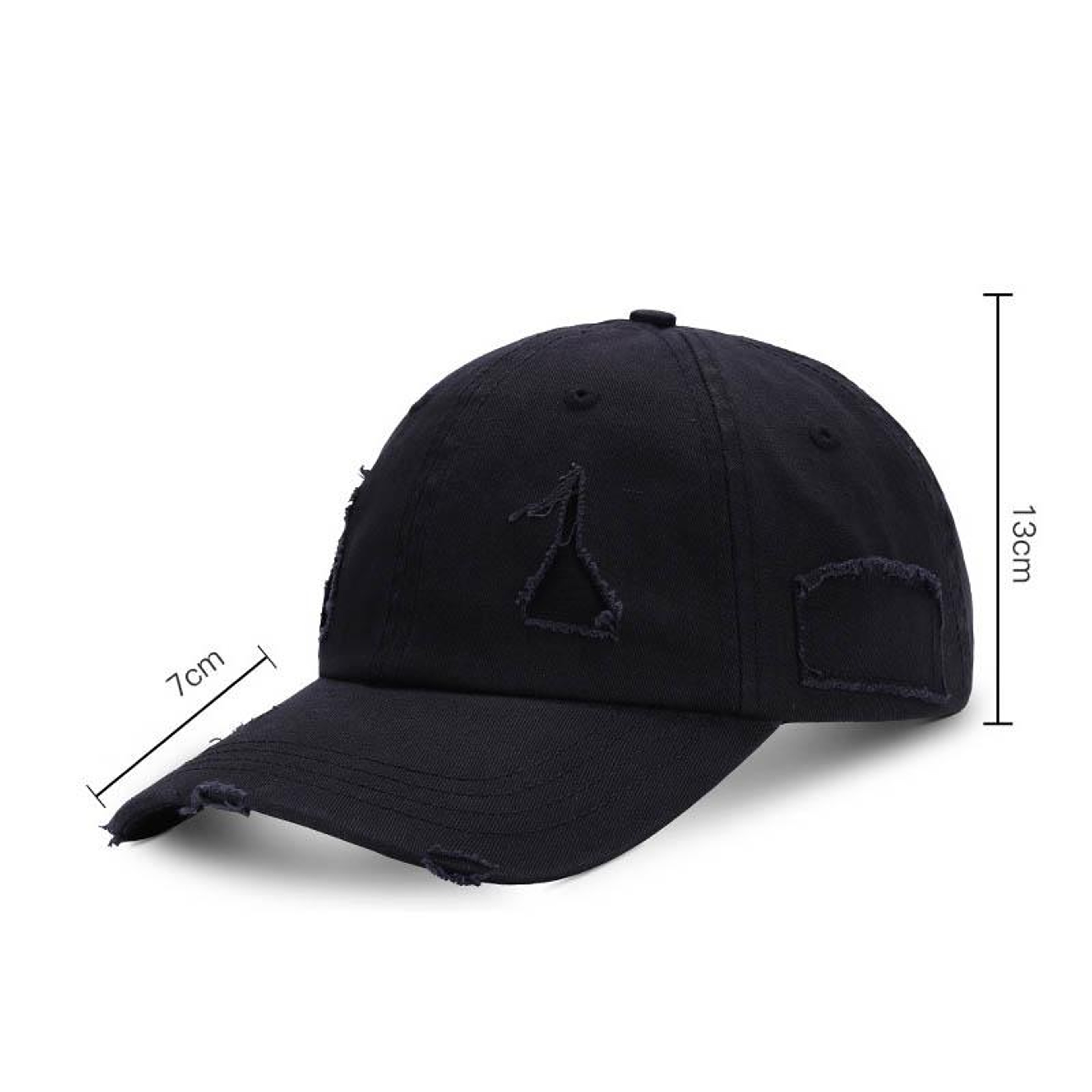 Washed Cotton Baseball Cap with Embroidered Details and Curved Brim – view 4