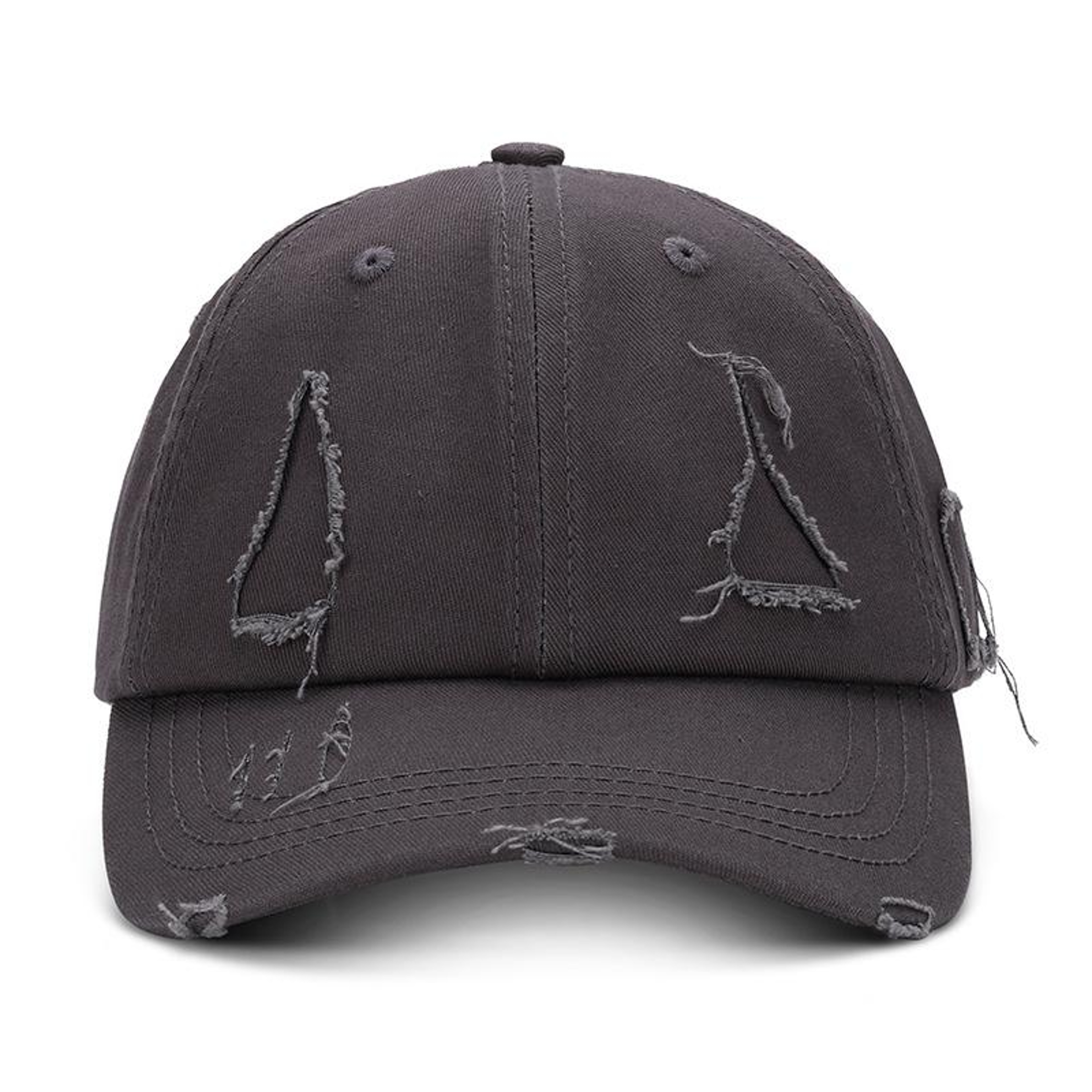 Washed Cotton Baseball Cap with Embroidered Details and Curved Brim – view 17