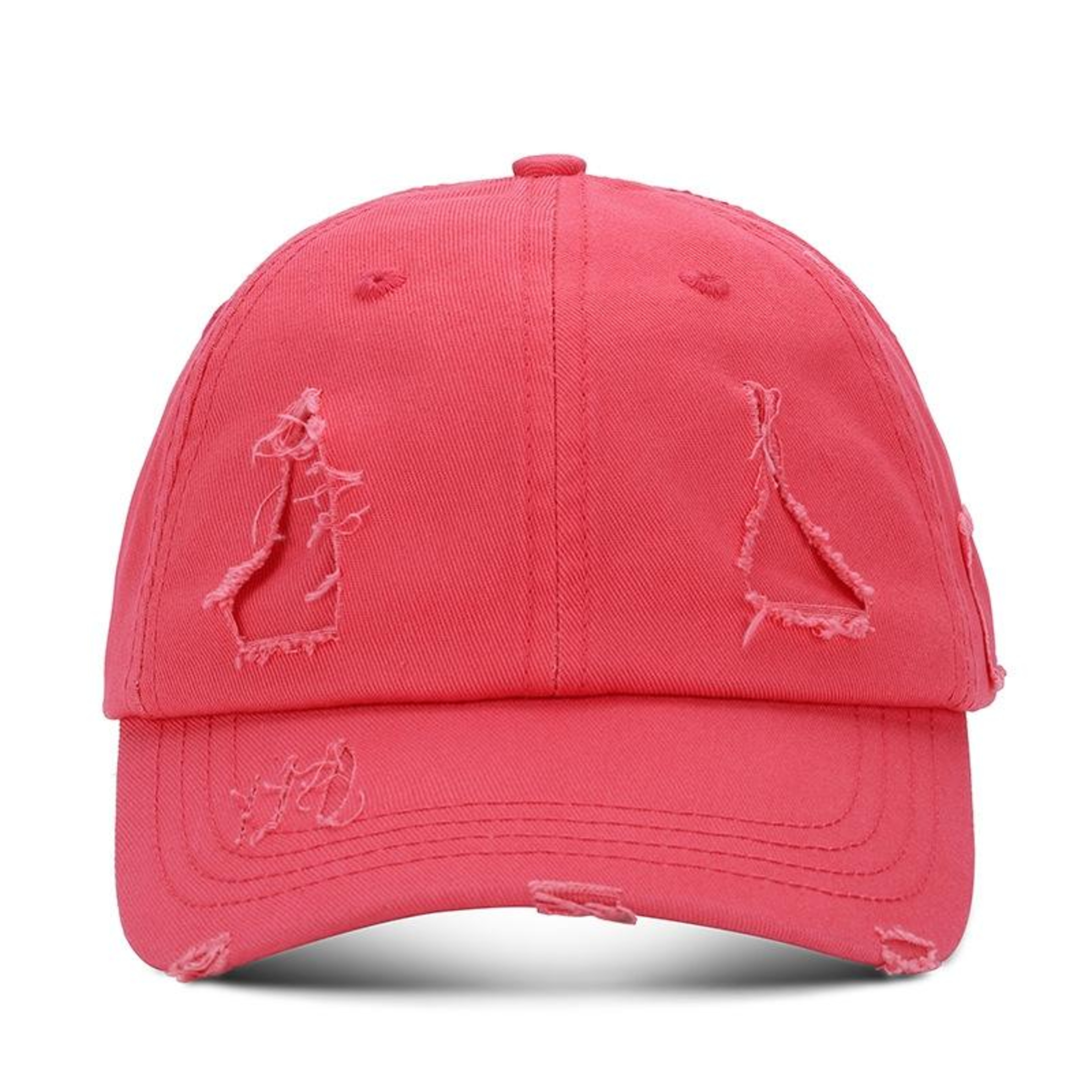 Washed Cotton Baseball Cap with Embroidered Details and Curved Brim – view 19