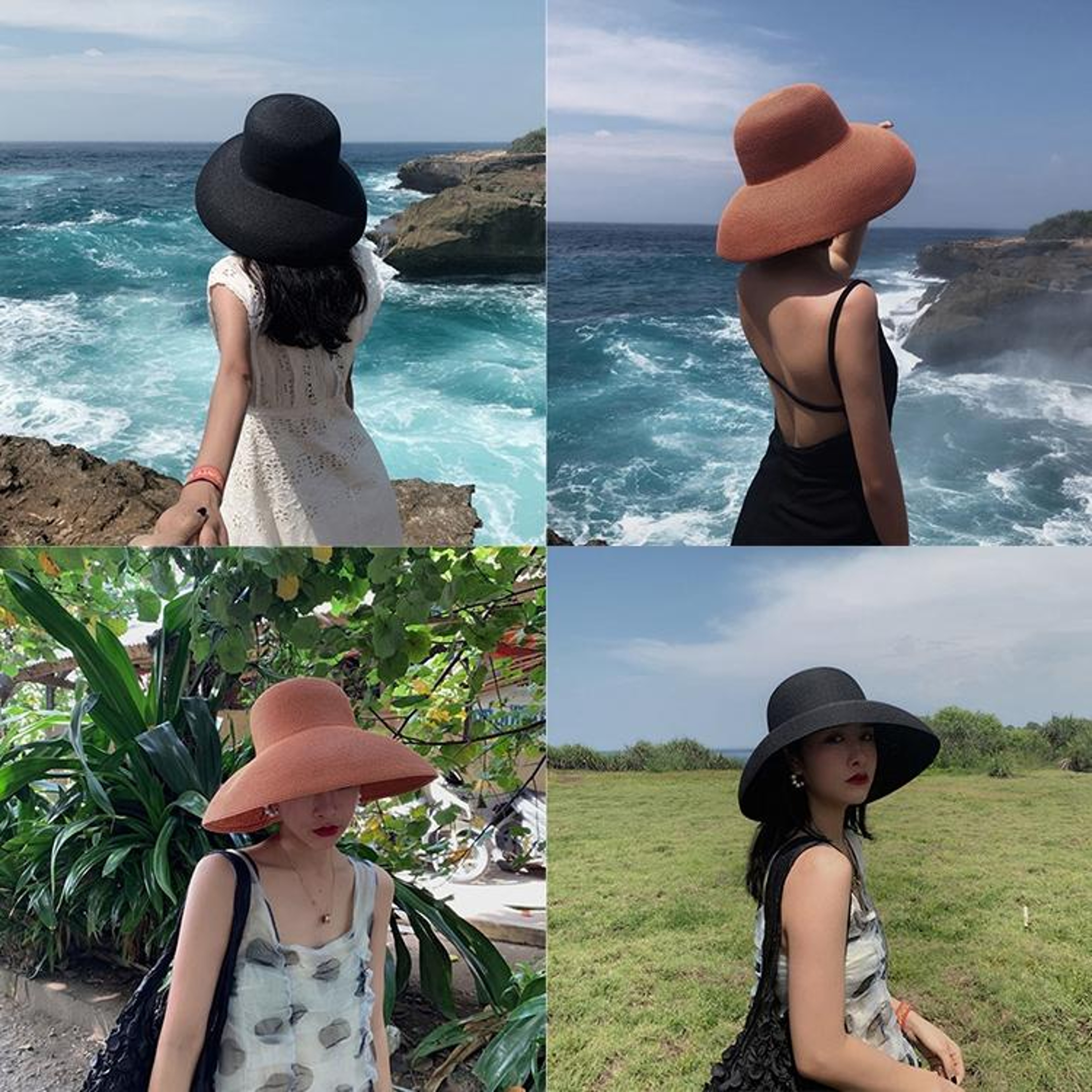 Womens Wide Brim Straw Sun Hat for Summer Beach and Vacation – view 7