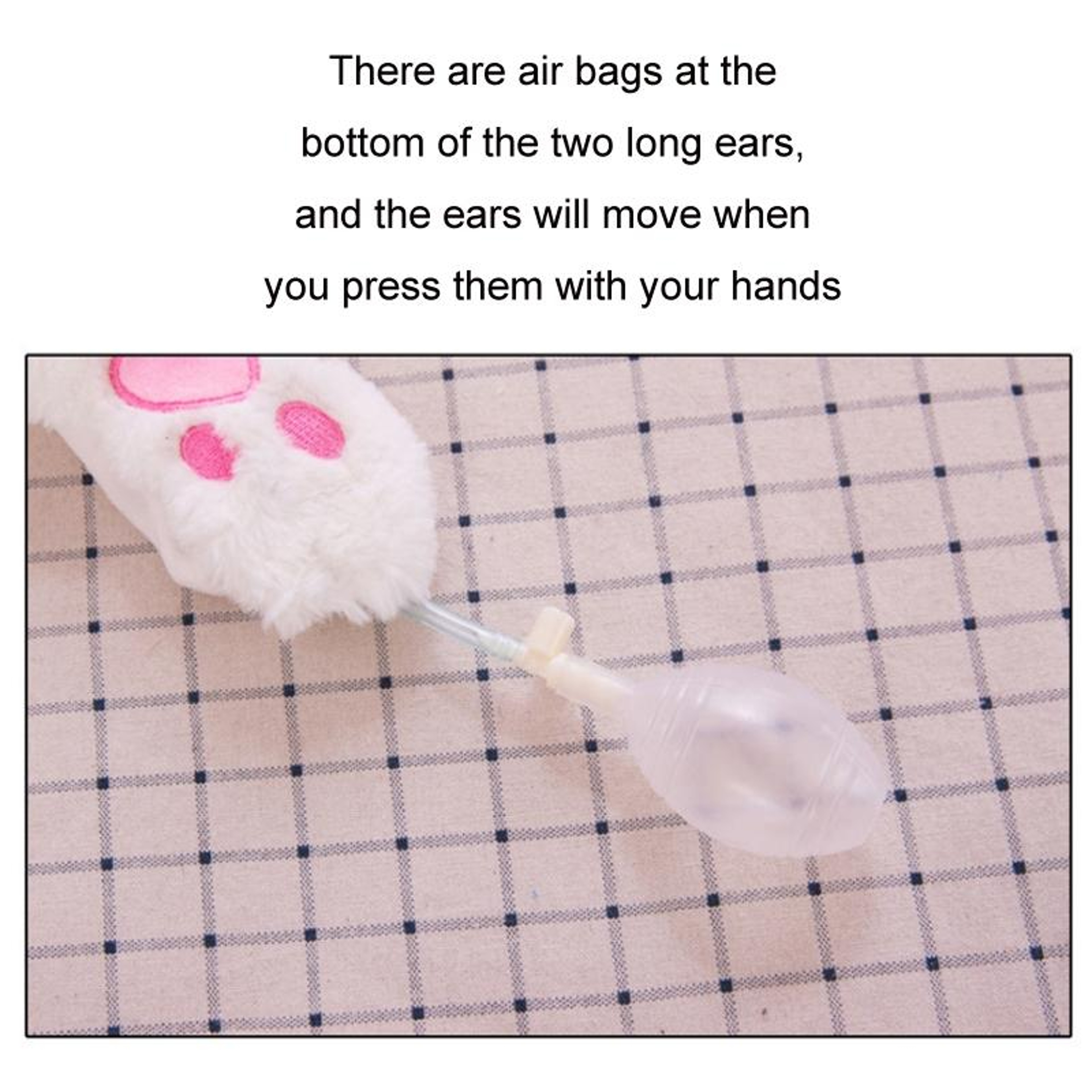 Cute Animal Plush Hat with Moving Ears for Autumn and Winter – view 3