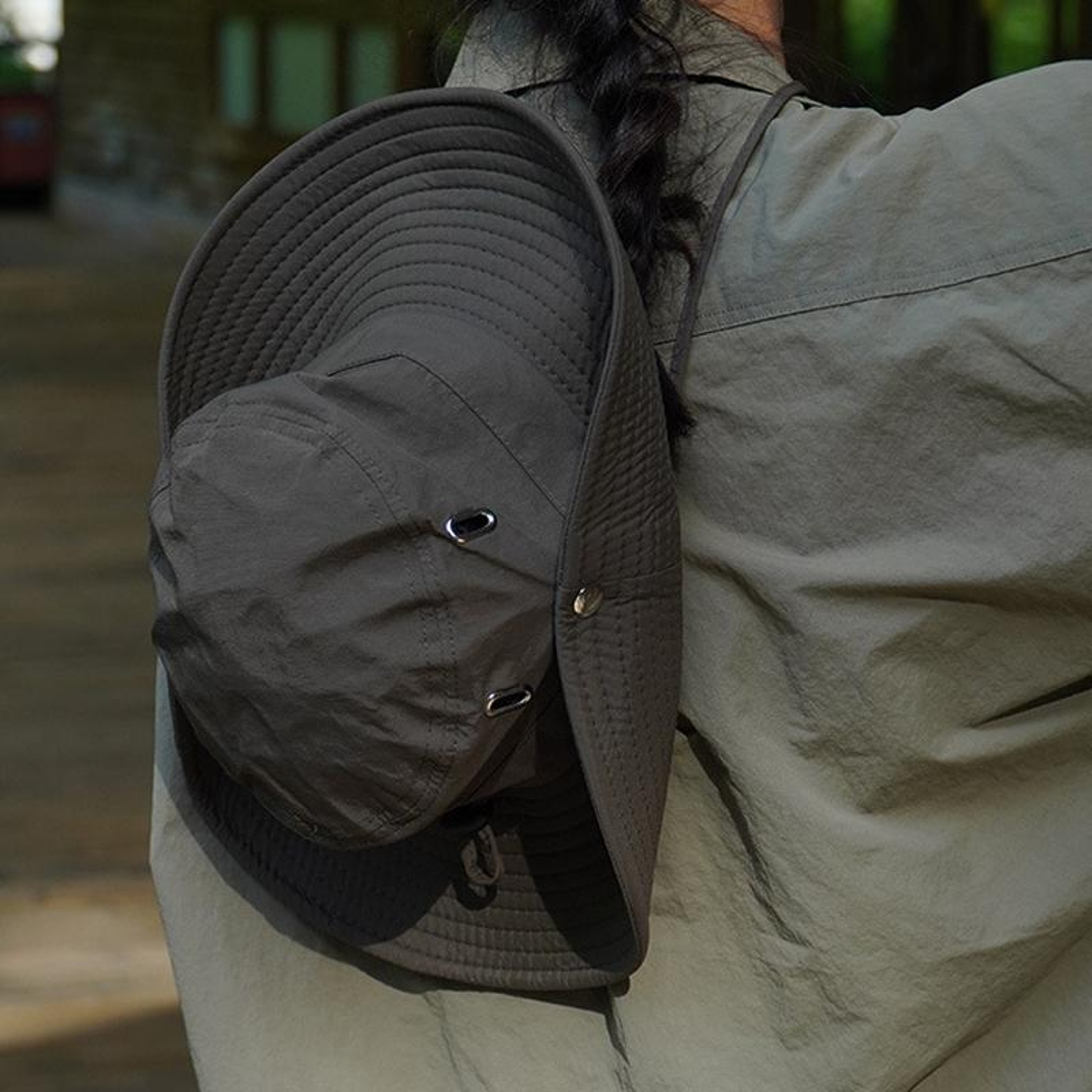 Breathable Fisherman Sun Hat with Drawstring for Men and Women – view 7
