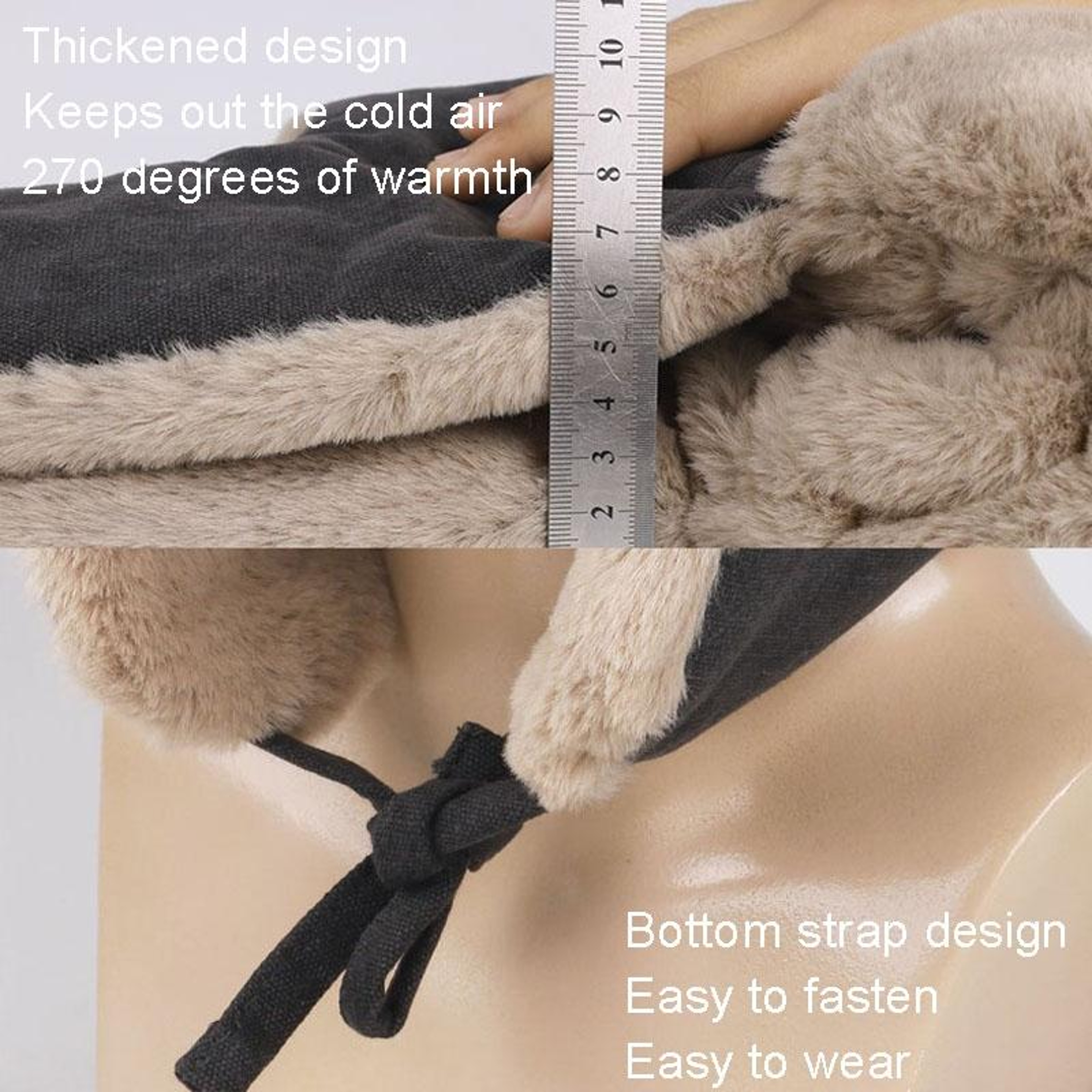 Windproof Winter Hat for Men and Women with Plush Lining – view 6
