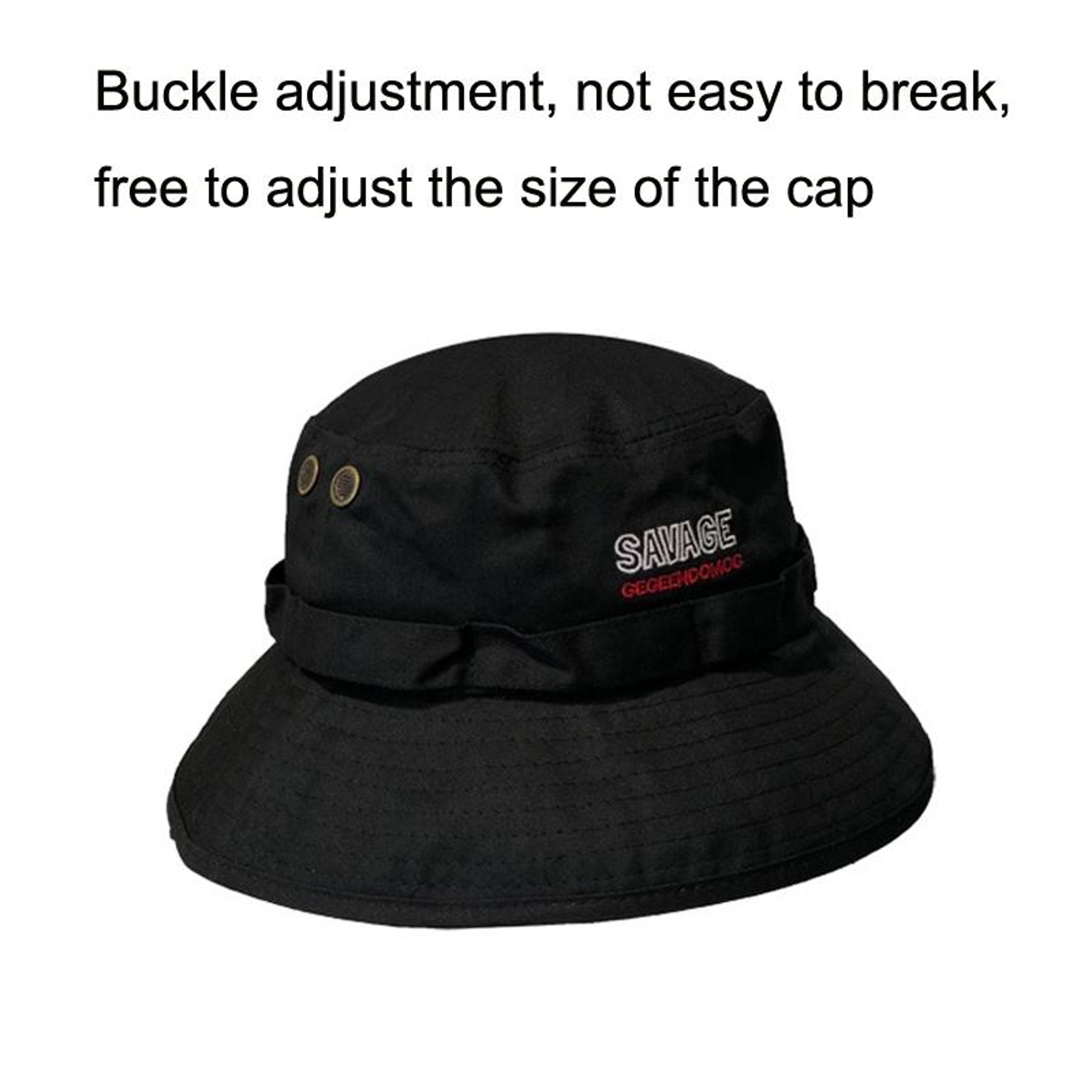 Big Brim Bucket Hat for Men and Women with Adjustable Drawstring – view 4