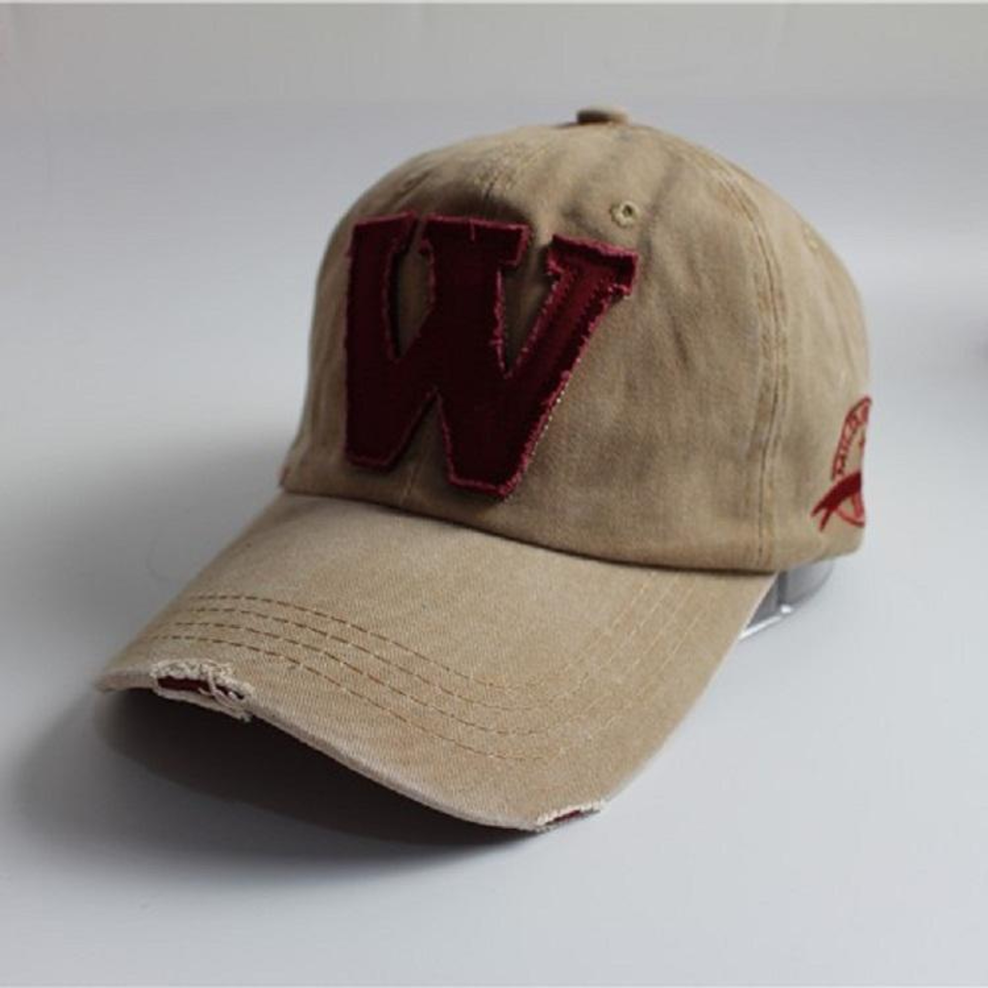 Alphabet Pattern Canvas Baseball Cap with Adjustable Strap – view 6