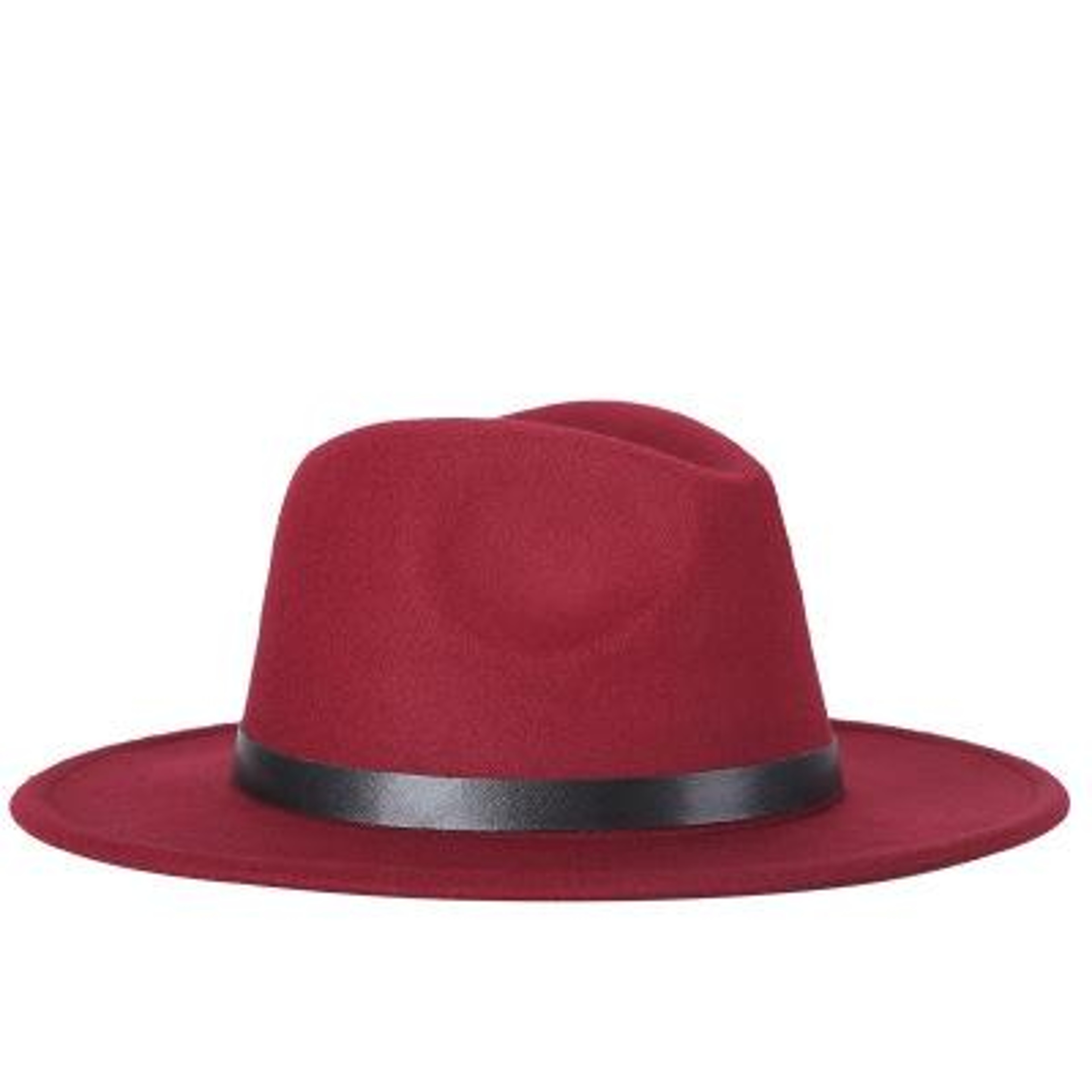 Mens Wool Blend Fedora Hat with Casual Jazz Style – view 1