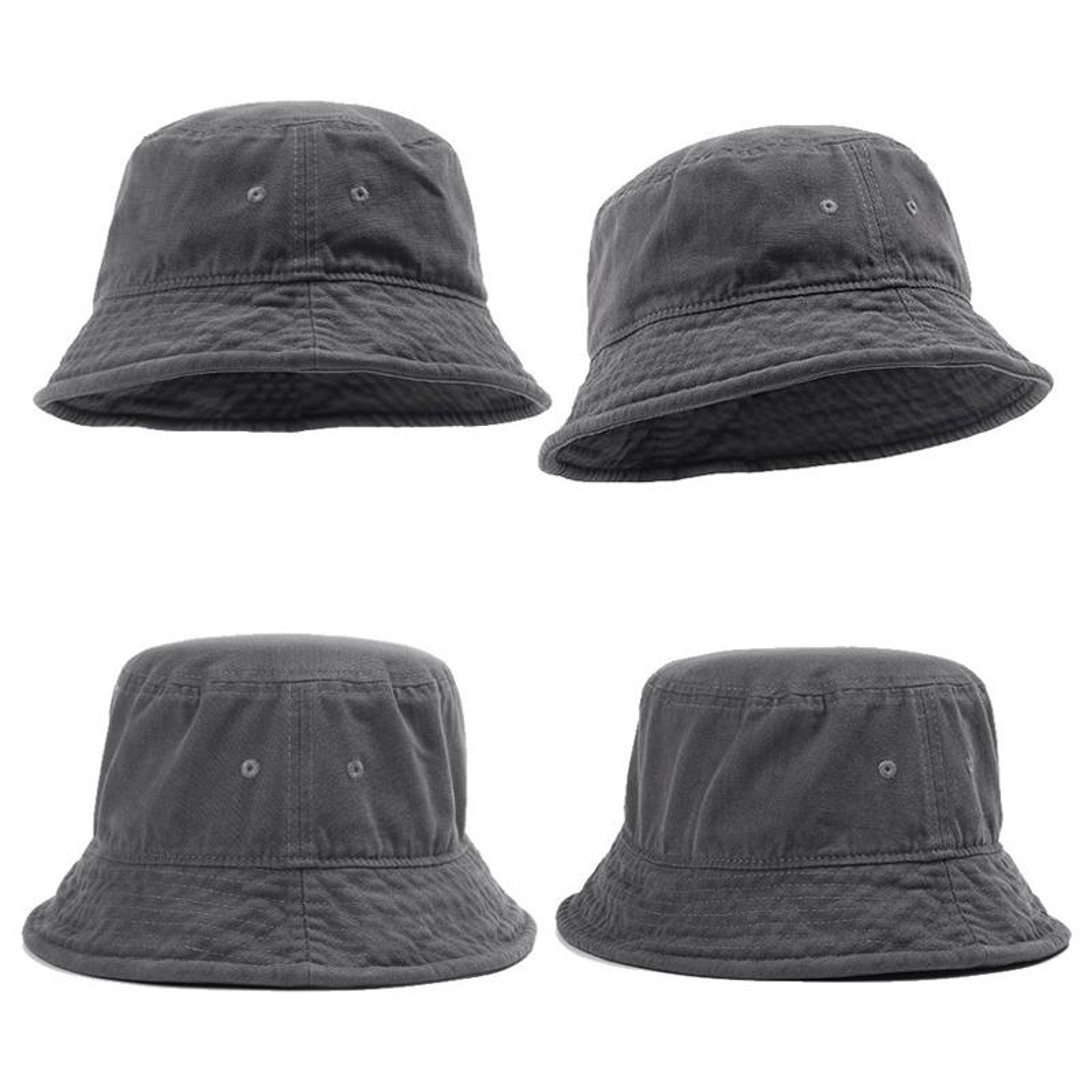 Washed Cotton Bucket Hat for Men & Women with Wide Brim – view 3
