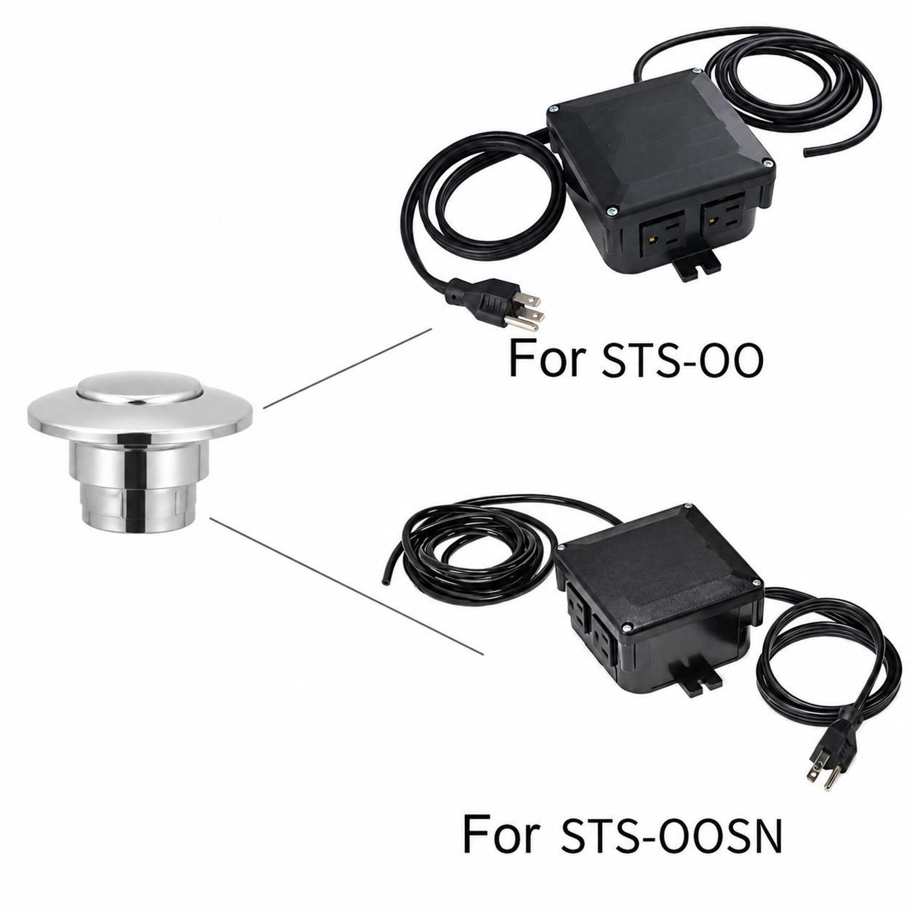 Air Activated Garbage Disposal Replacement Button in Matte Black – view 5