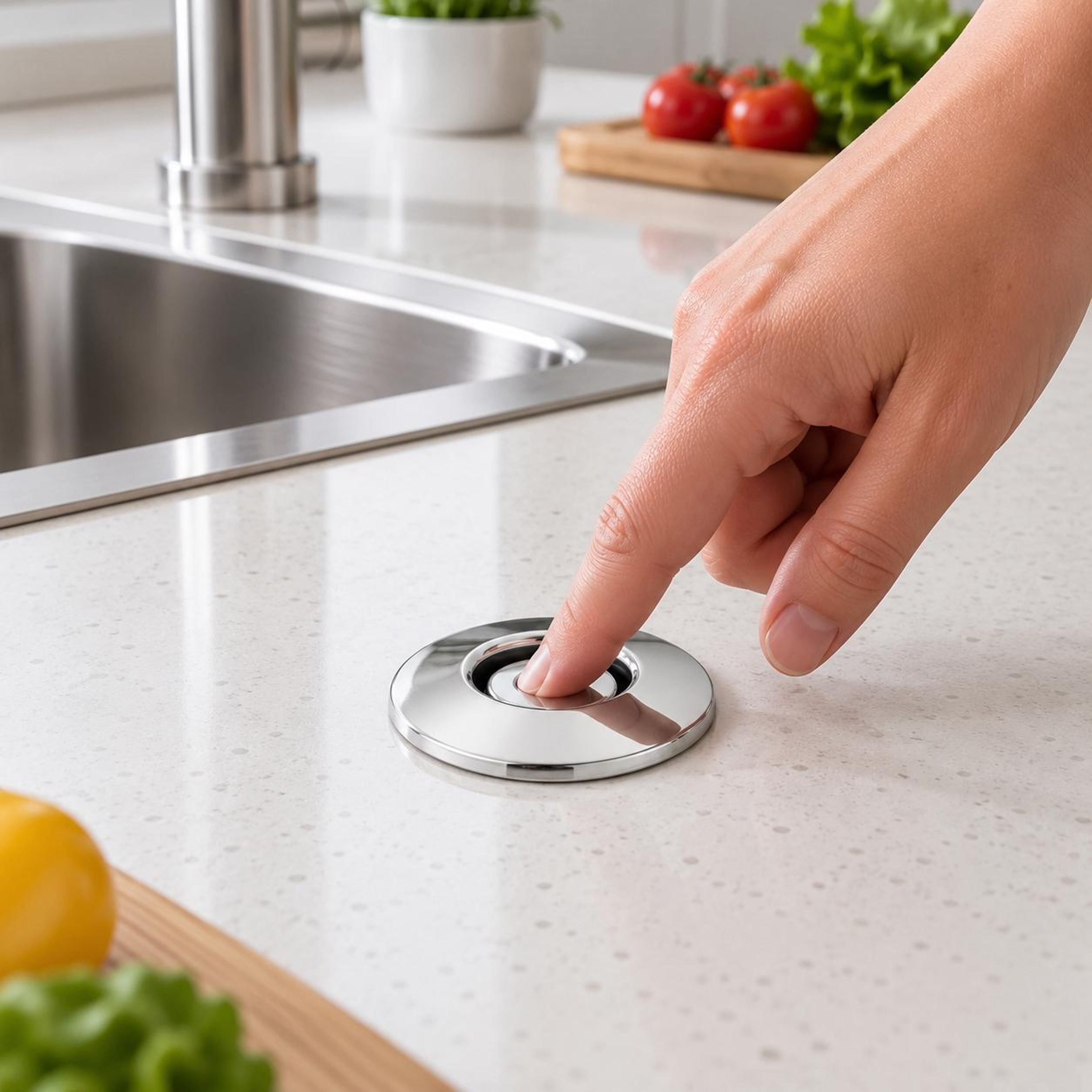 Air Activated Garbage Disposal Replacement Button in Matte Black – view 7