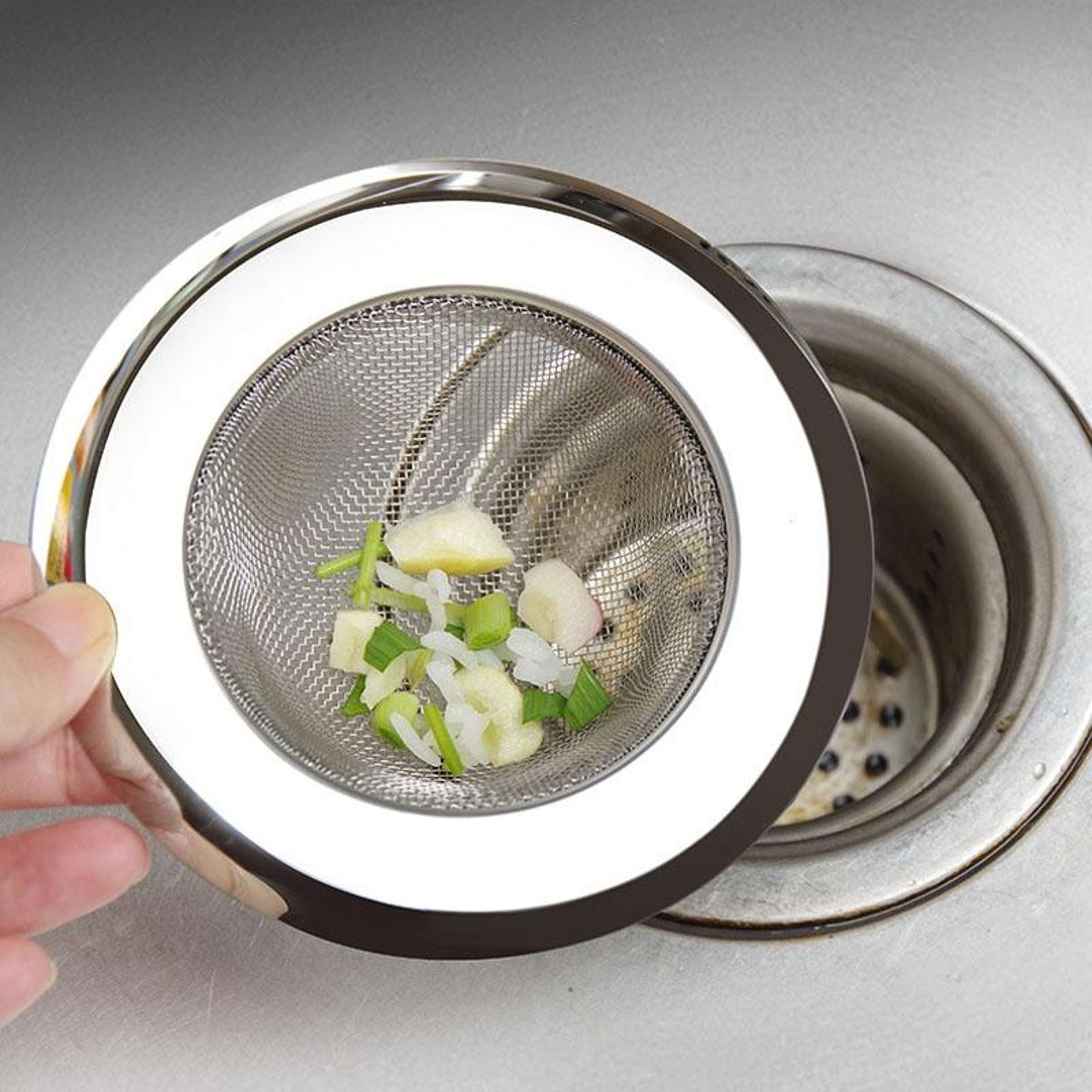 Stainless Steel Sink Drain Strainer Basket for Kitchen Sinks – view 1