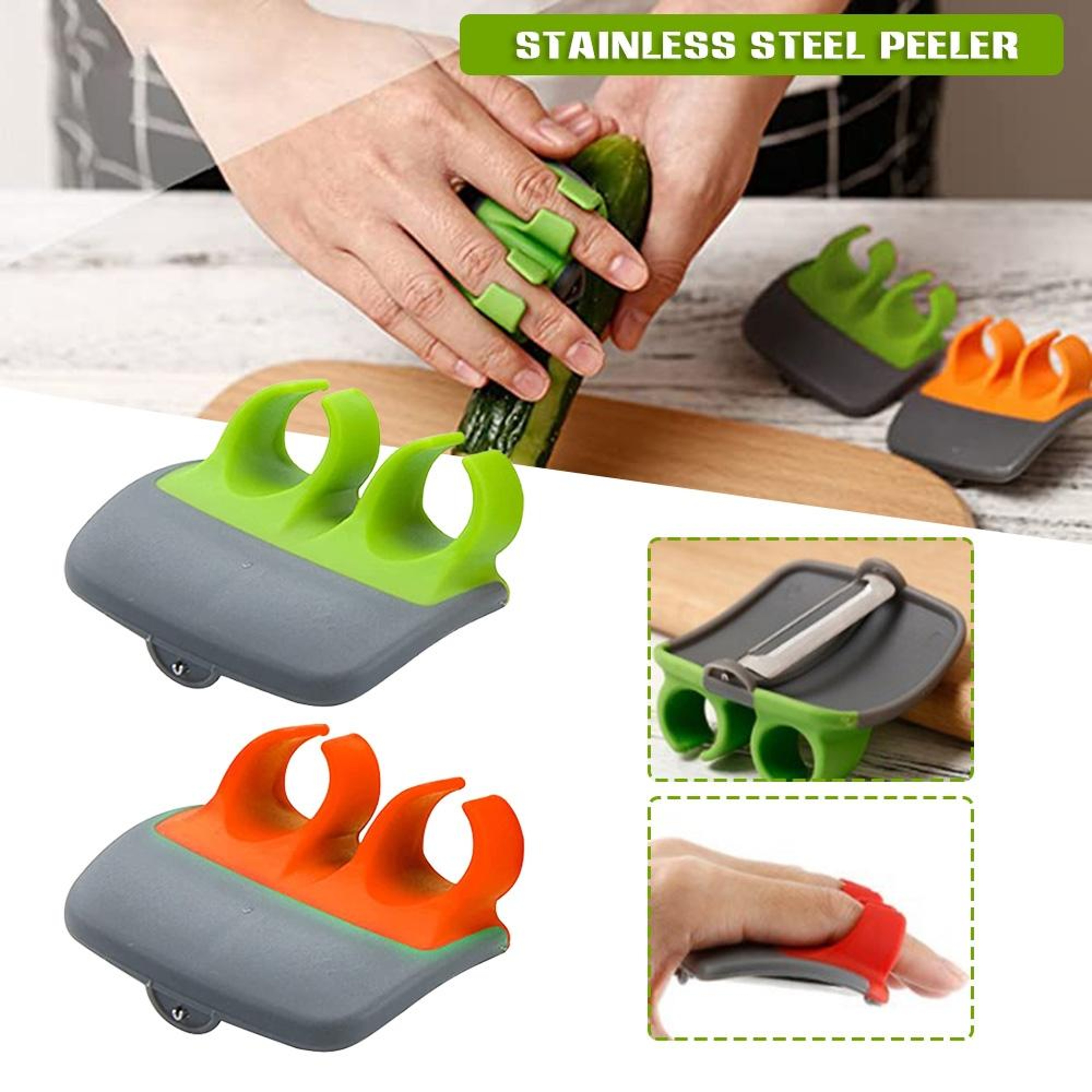 Palm Hand Peeler for Potatoes Fruits and Vegetables – view 2