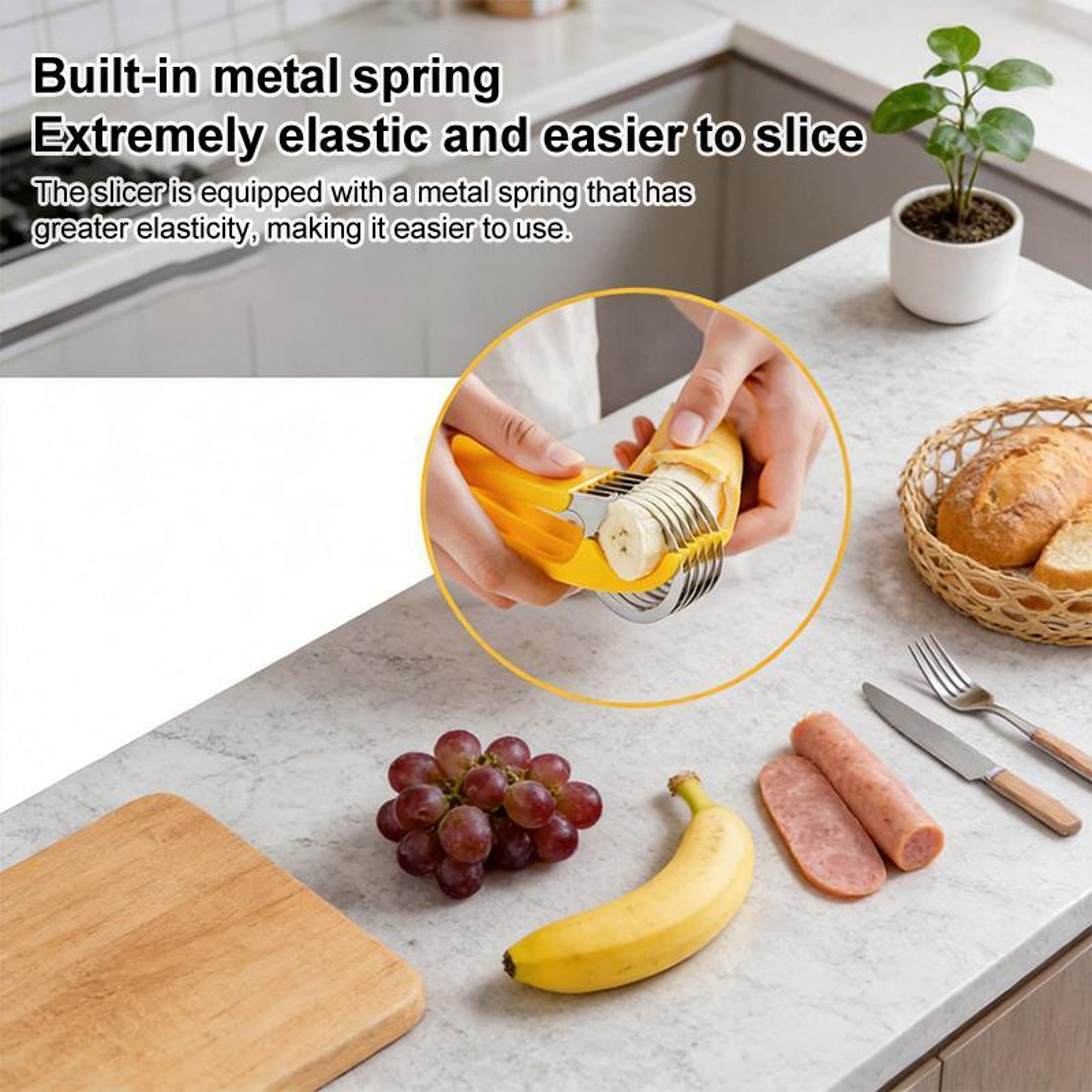 Banana Slicer Cutter for Fruit Salad and Dessert Preparation – view 6