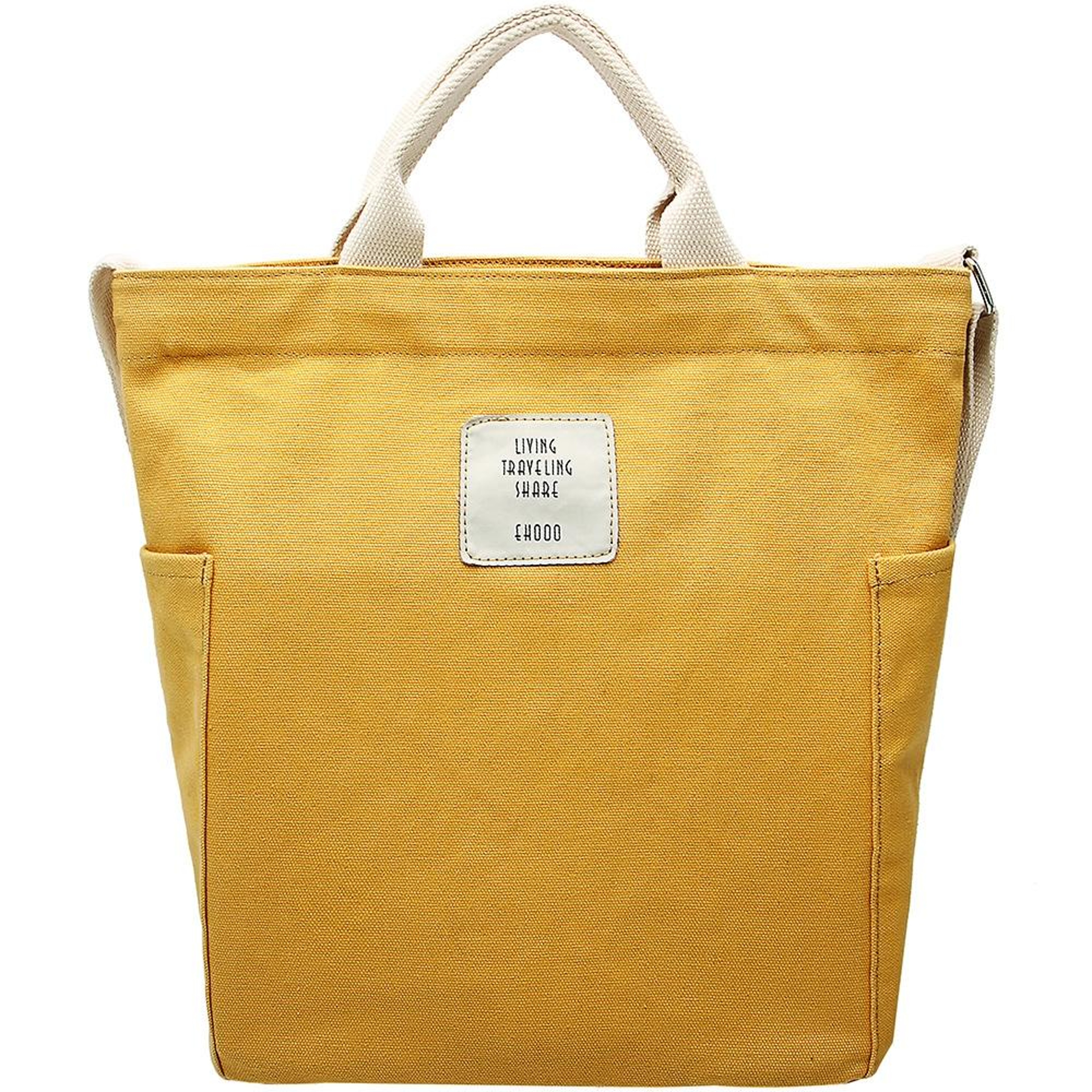 Womens Canvas Messenger Bag with Adjustable Shoulder Strap and Side Pockets – view 7