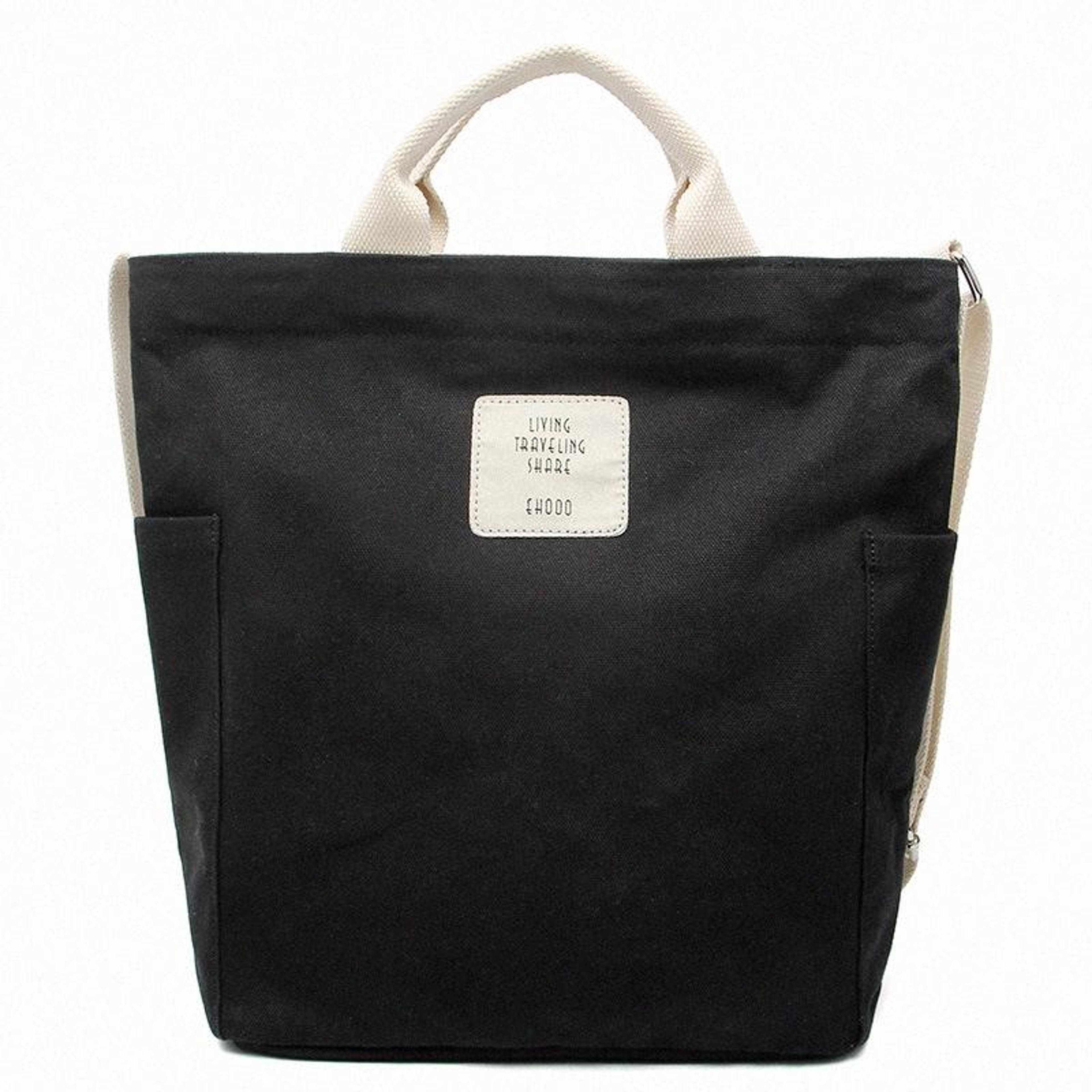 Womens Canvas Messenger Bag with Adjustable Shoulder Strap and Side Pockets – view 9