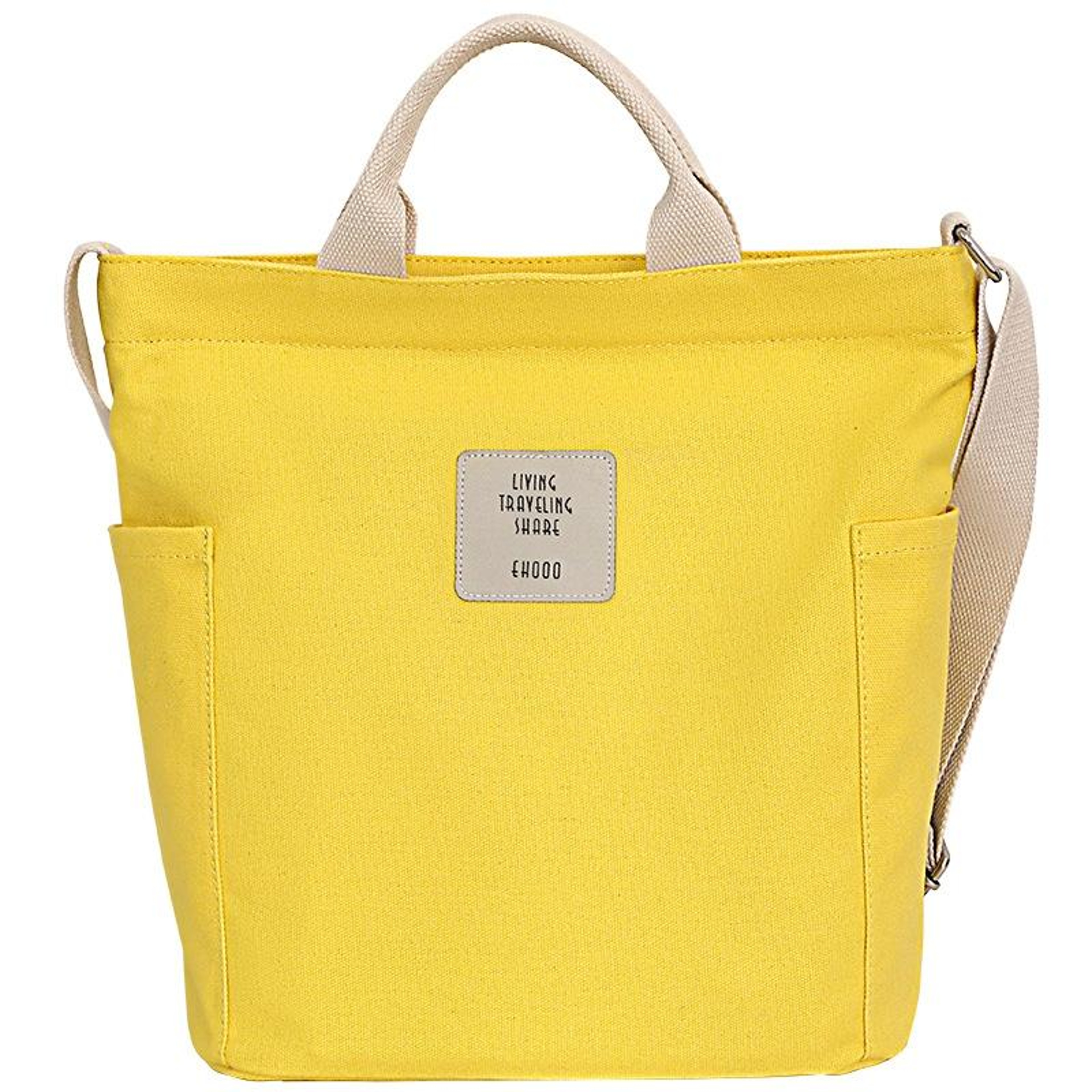 Womens Canvas Messenger Bag with Adjustable Shoulder Strap and Side Pockets – view 11