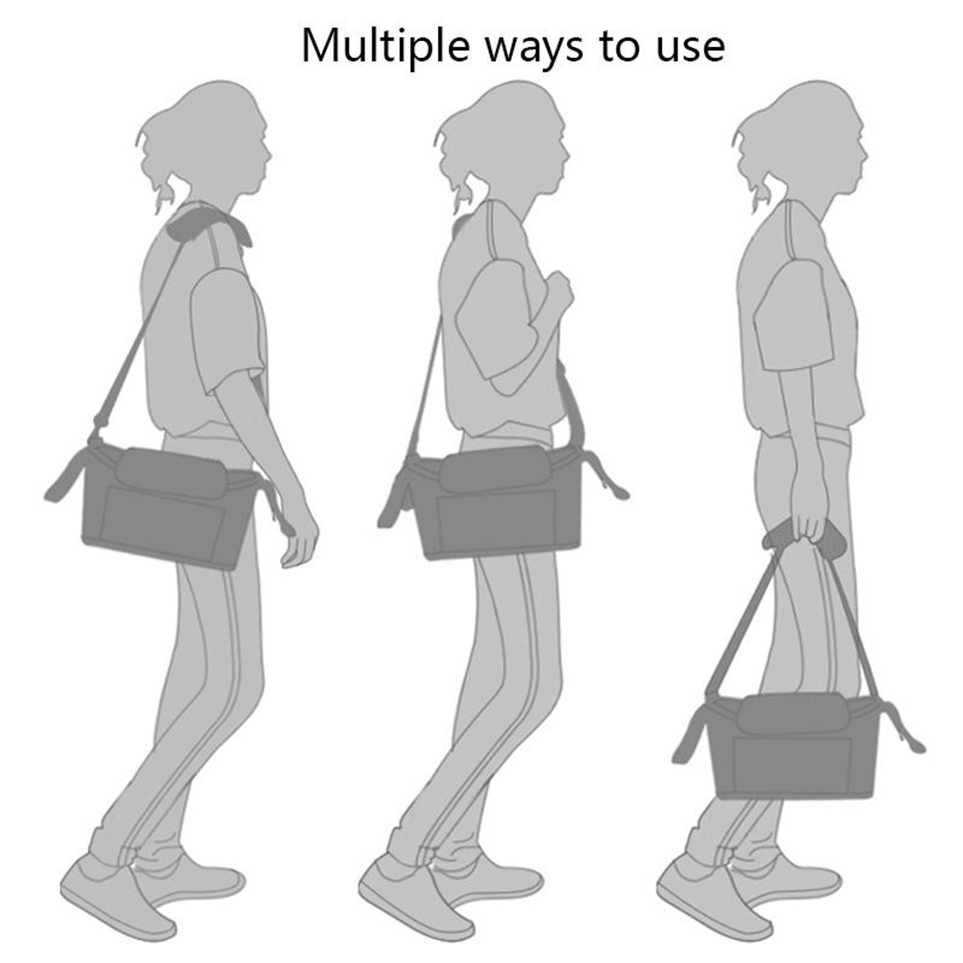 Stroller Organizer Bag with Adjustable Strap and Large Storage Capacity – view 6