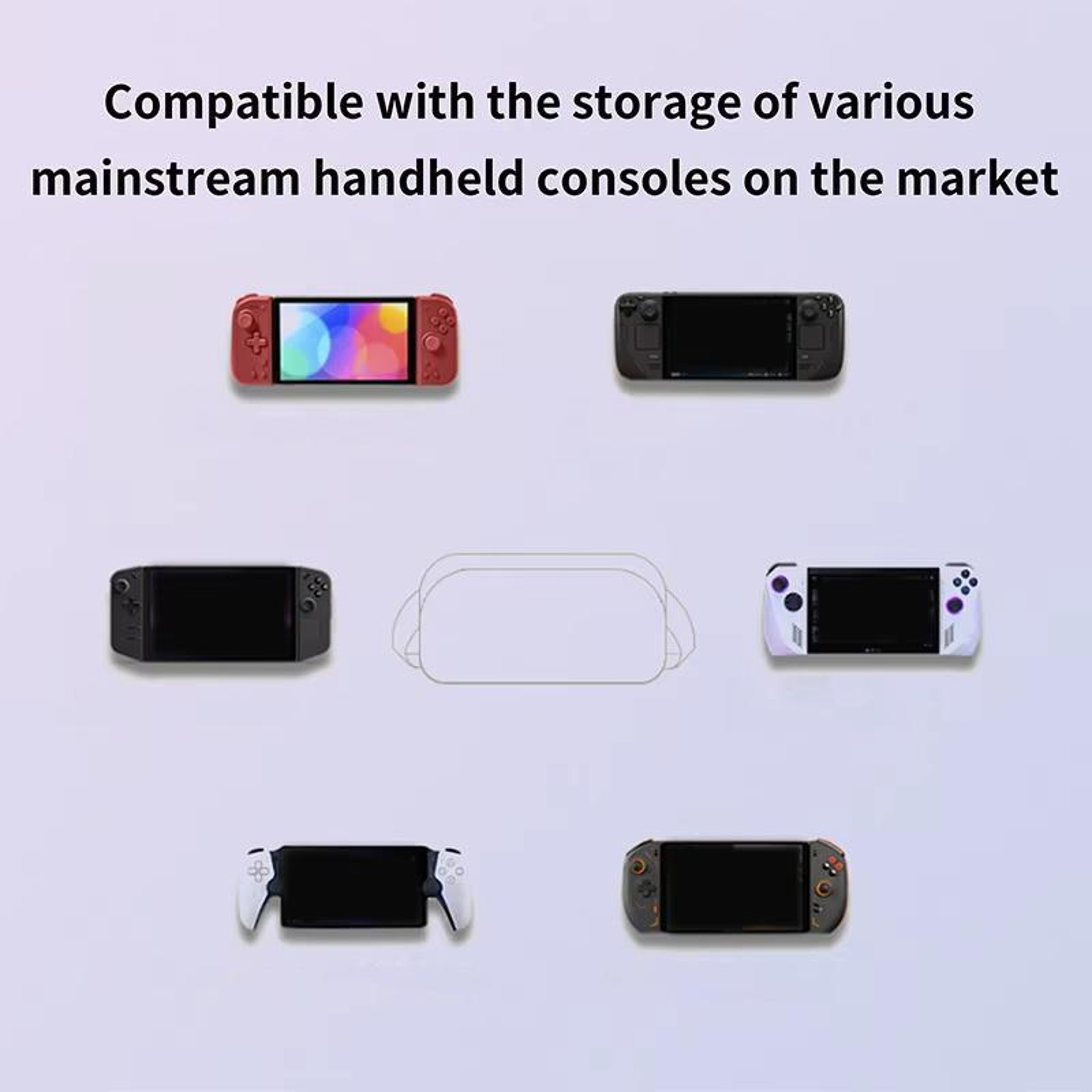 Console Crossbody Bag for Handheld Gaming Consoles with Adjustable Strap – view 5