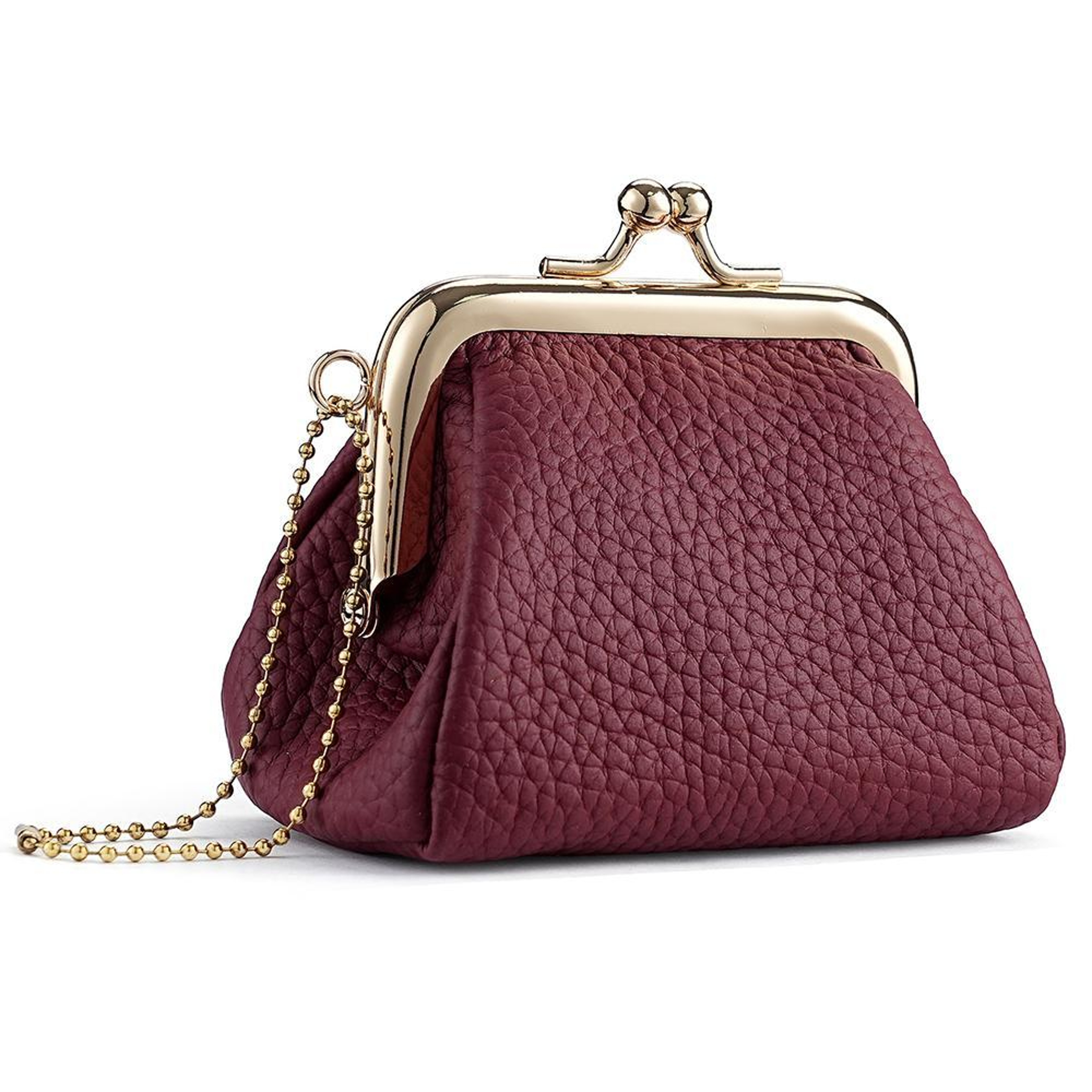 Small Leather Coin Purse with Clip Lock Closure – view 23