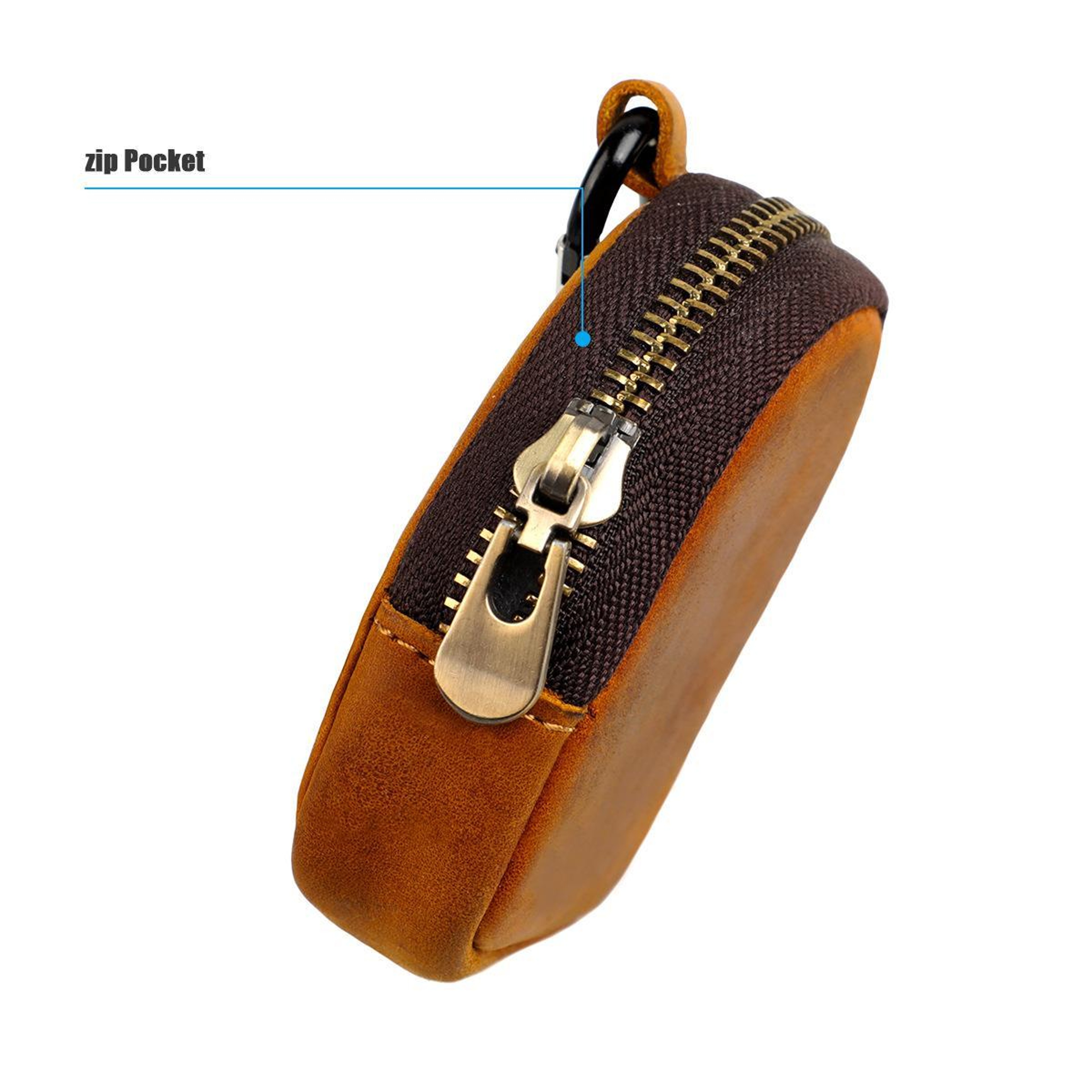 Genuine Leather Shell Shaped Small Coin Purse for Coins Keys and Earphones – view 4