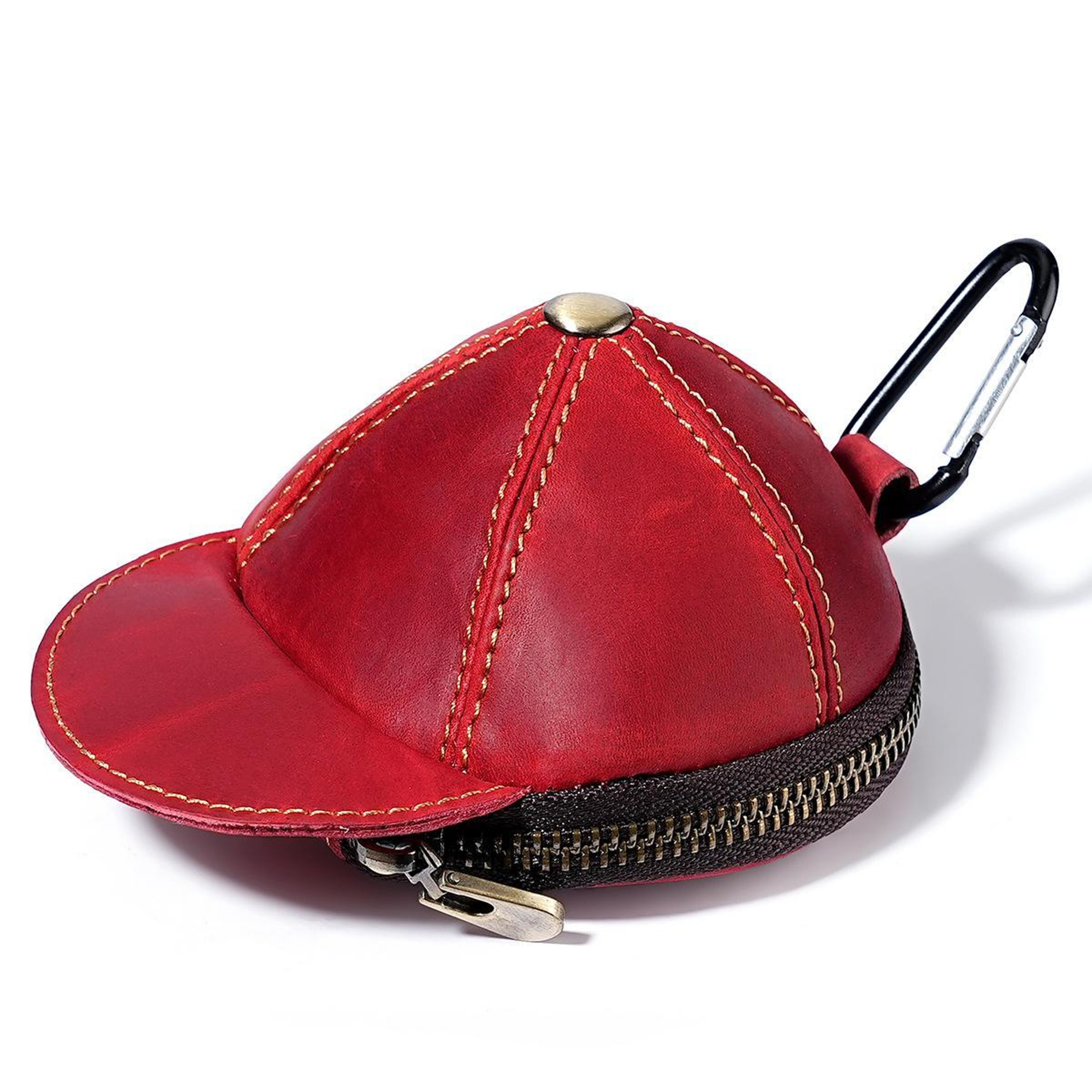 Genuine Leather Vintage Cap Style Coin Purse and Small Wallet – view 13