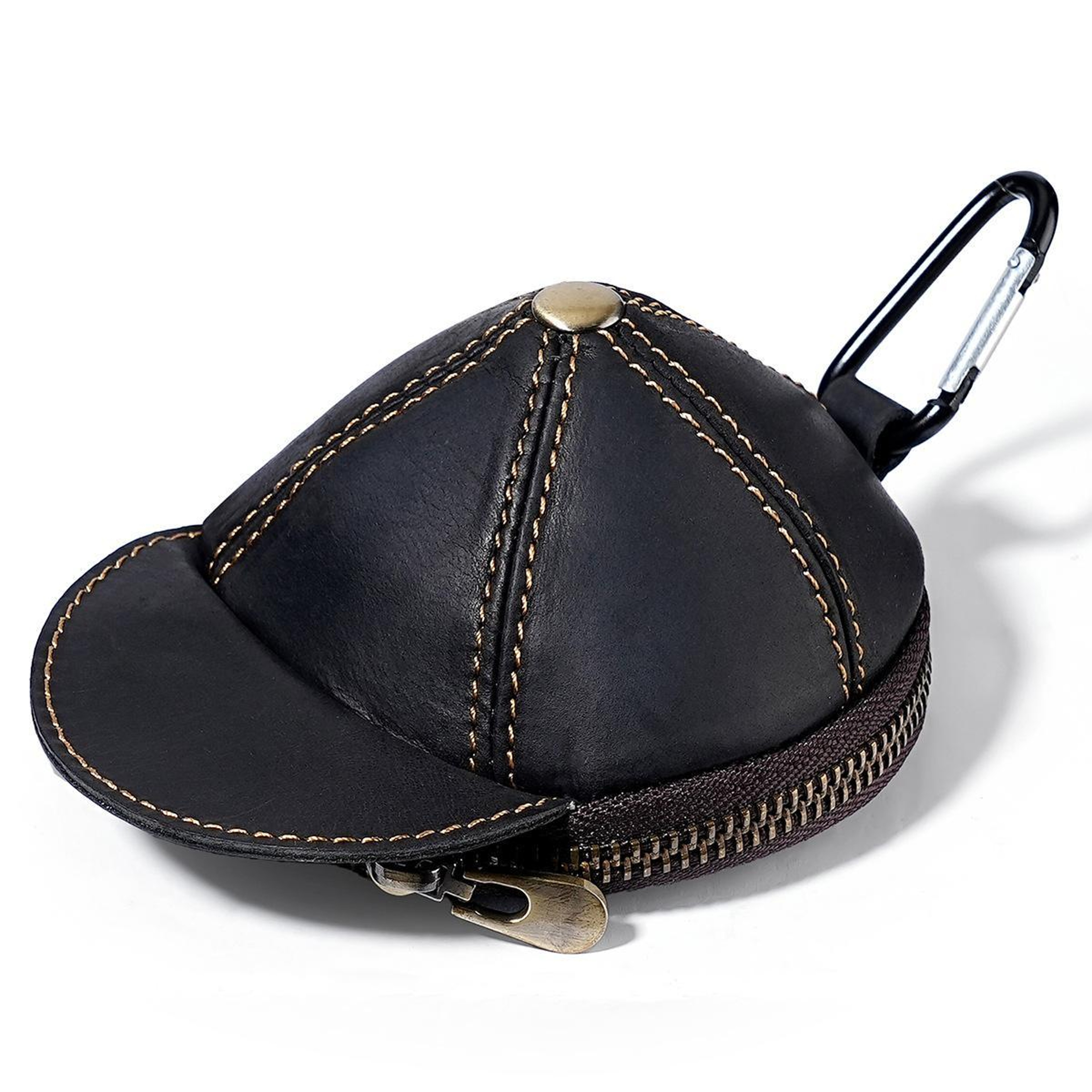 Genuine Leather Vintage Cap Style Coin Purse and Small Wallet – view 14