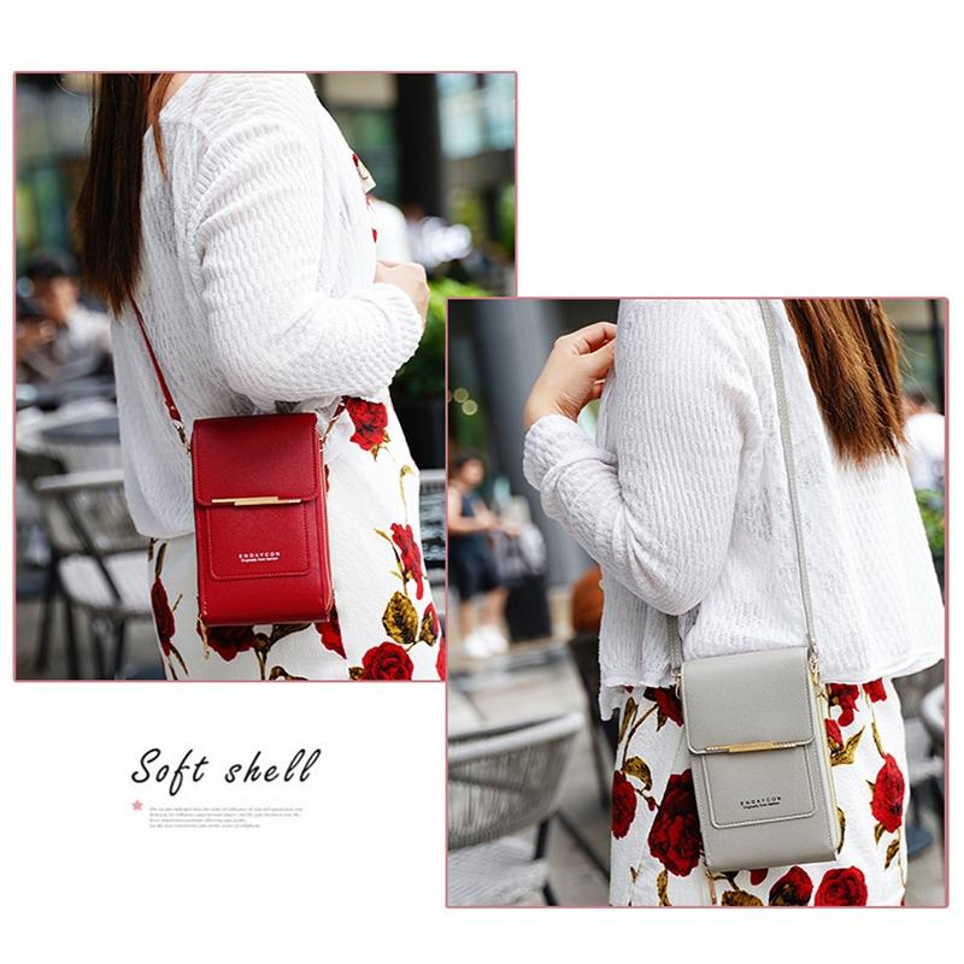 Touch Screen Crossbody Phone Bag with Zipper Coin Purse – view 5