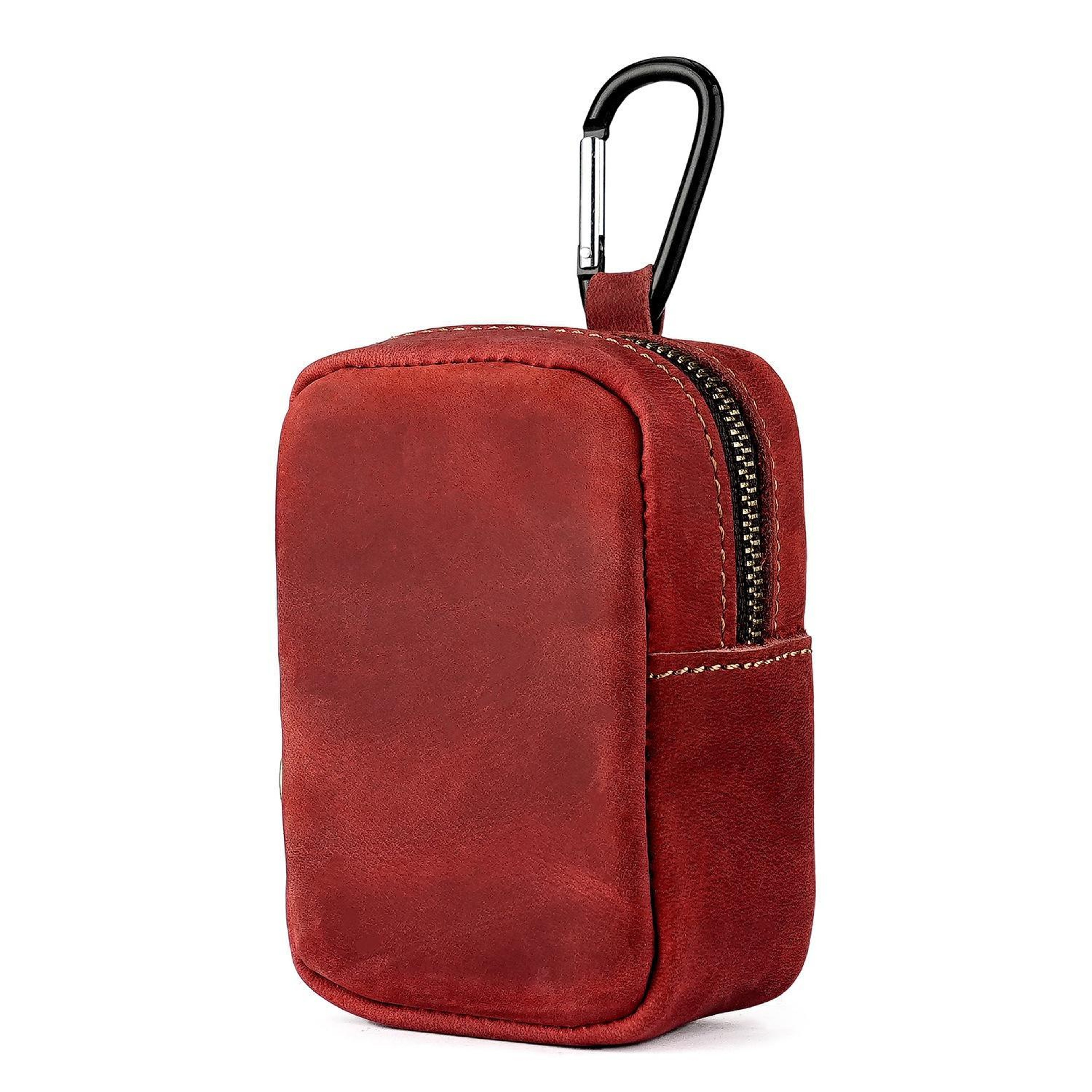 Genuine Leather Coin Purse and Key Pouch with Clip for Everyday Carry – view 14