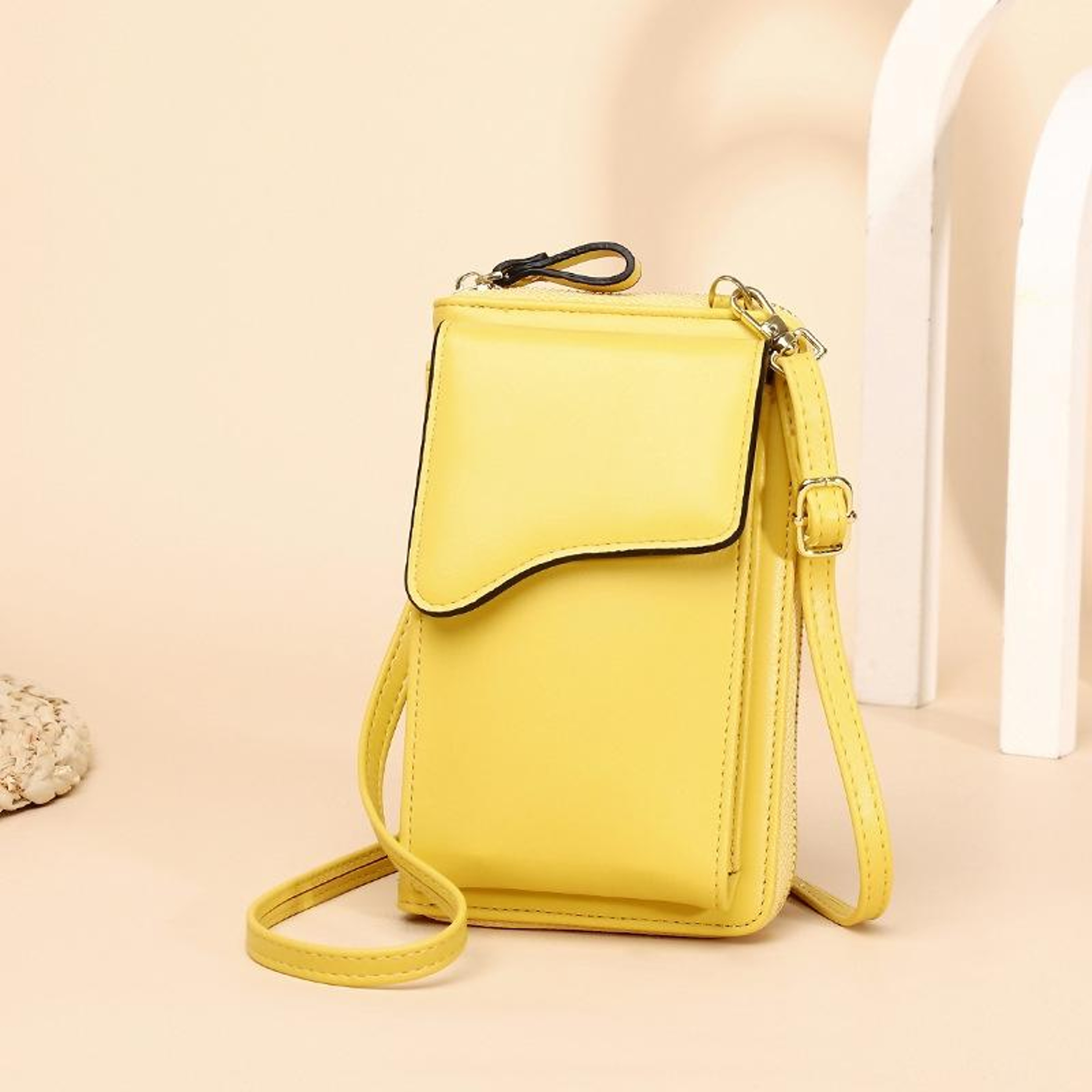 Womens PU Leather Crossbody Phone Bag with Adjustable Removable Strap – view 55