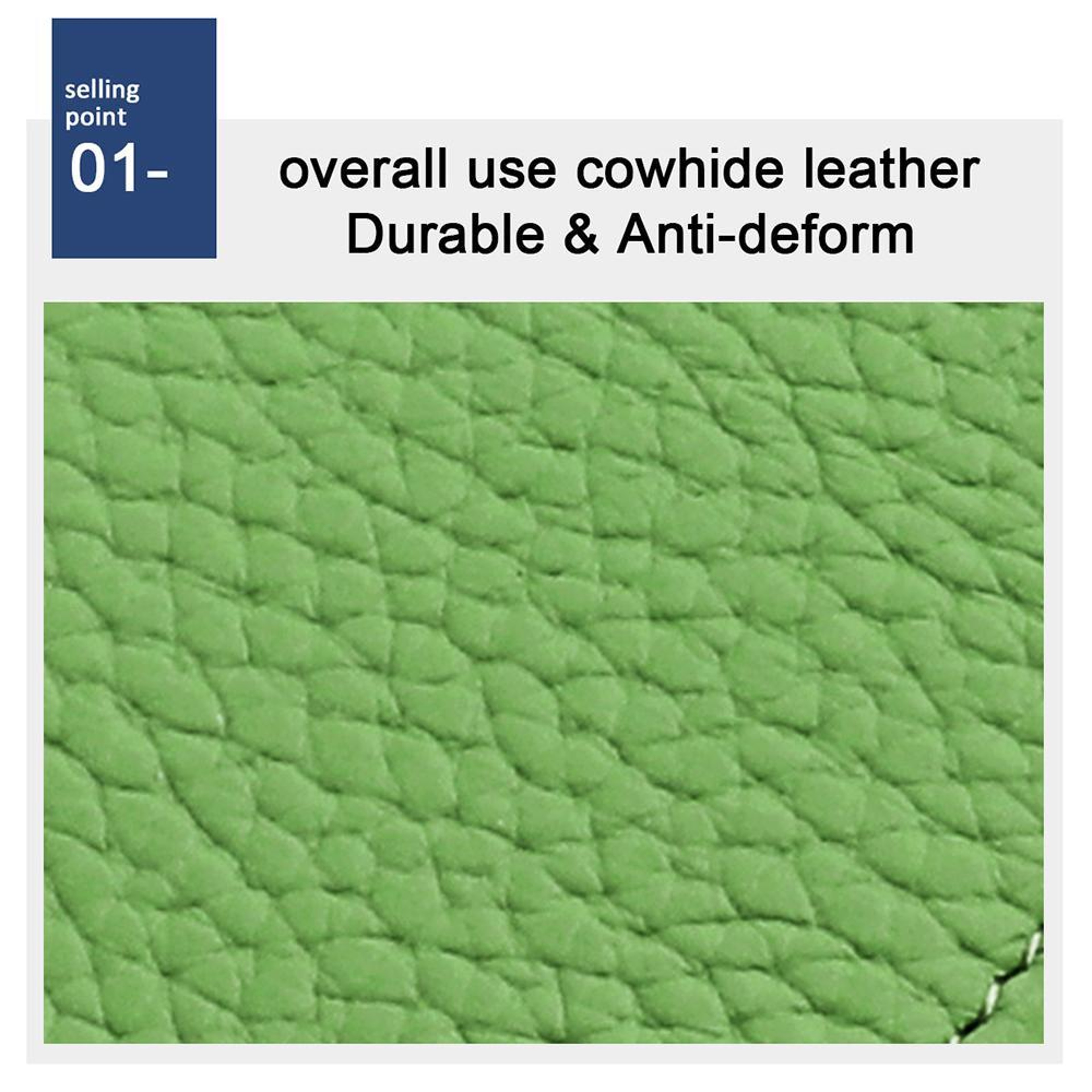 Anti Theft Genuine Leather Coin Purse with Zipper and RFID Blocking – view 5