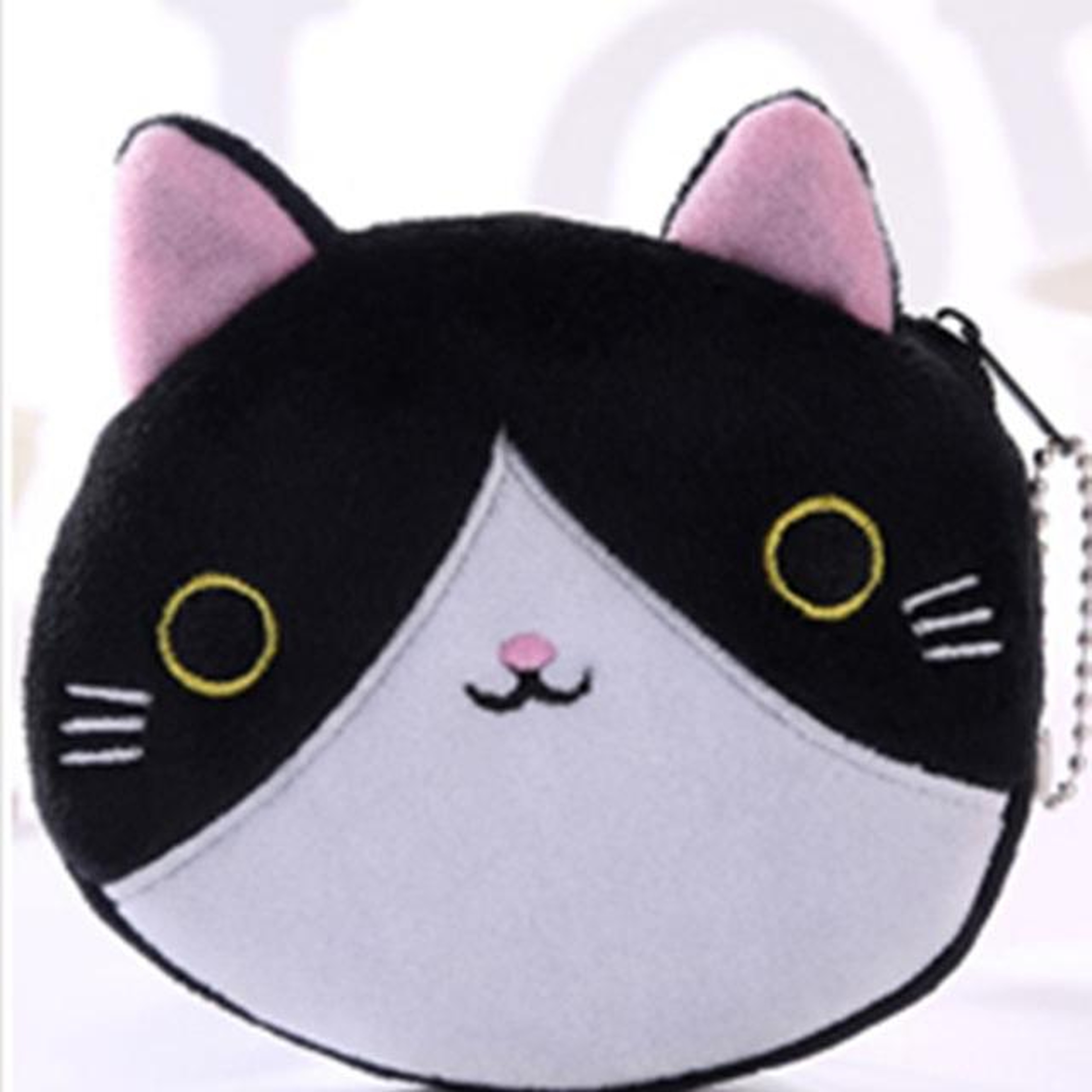Cute Cat Coin Purse for Kids and Women Plush Zipper Wallet – view 1