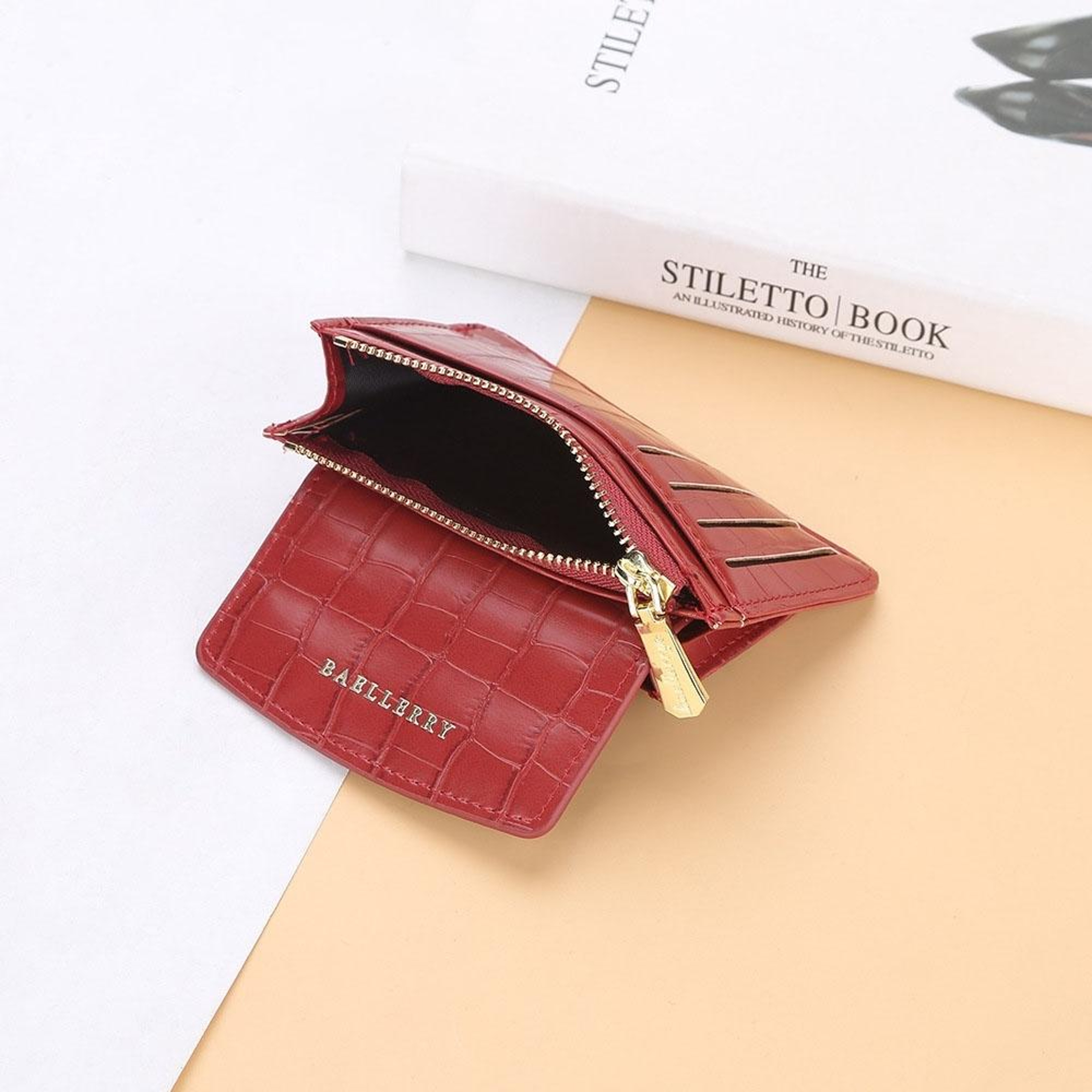 Baellerry Crocodile Pattern Multifunctional Card Holder Small Zipper Coin PurseGreen – view 5