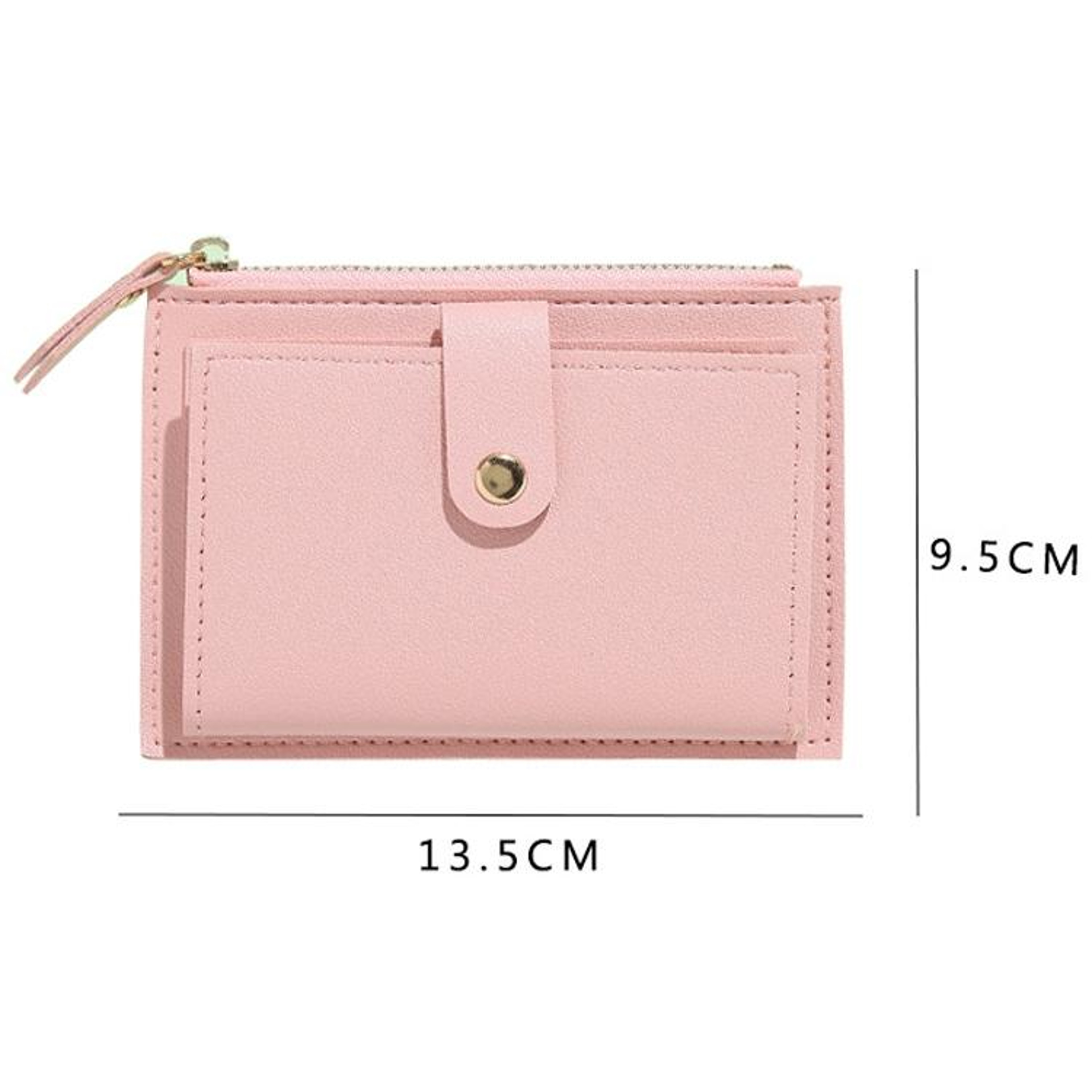 Womens Small Wallet with Crocodile Pattern and Metal Buckle – view 4