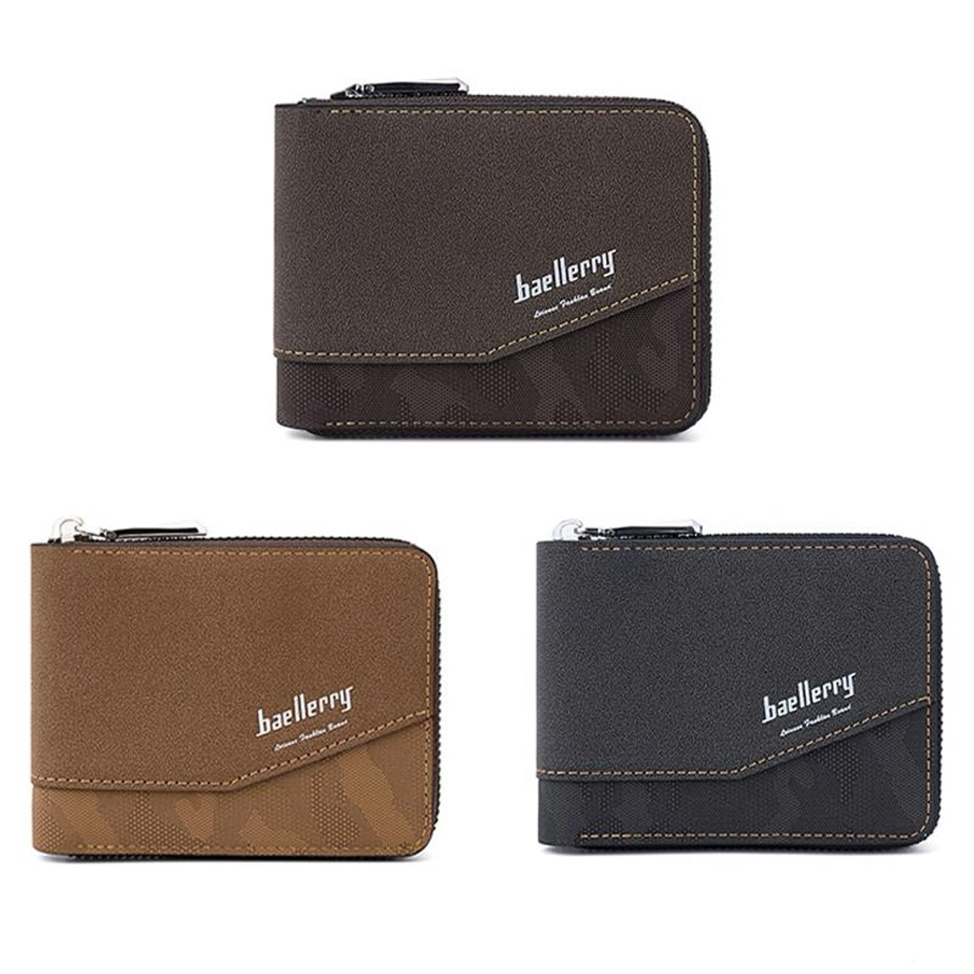 RFID Anti Theft Wallet for Women and Men with Zipper Coin Purse – view 2