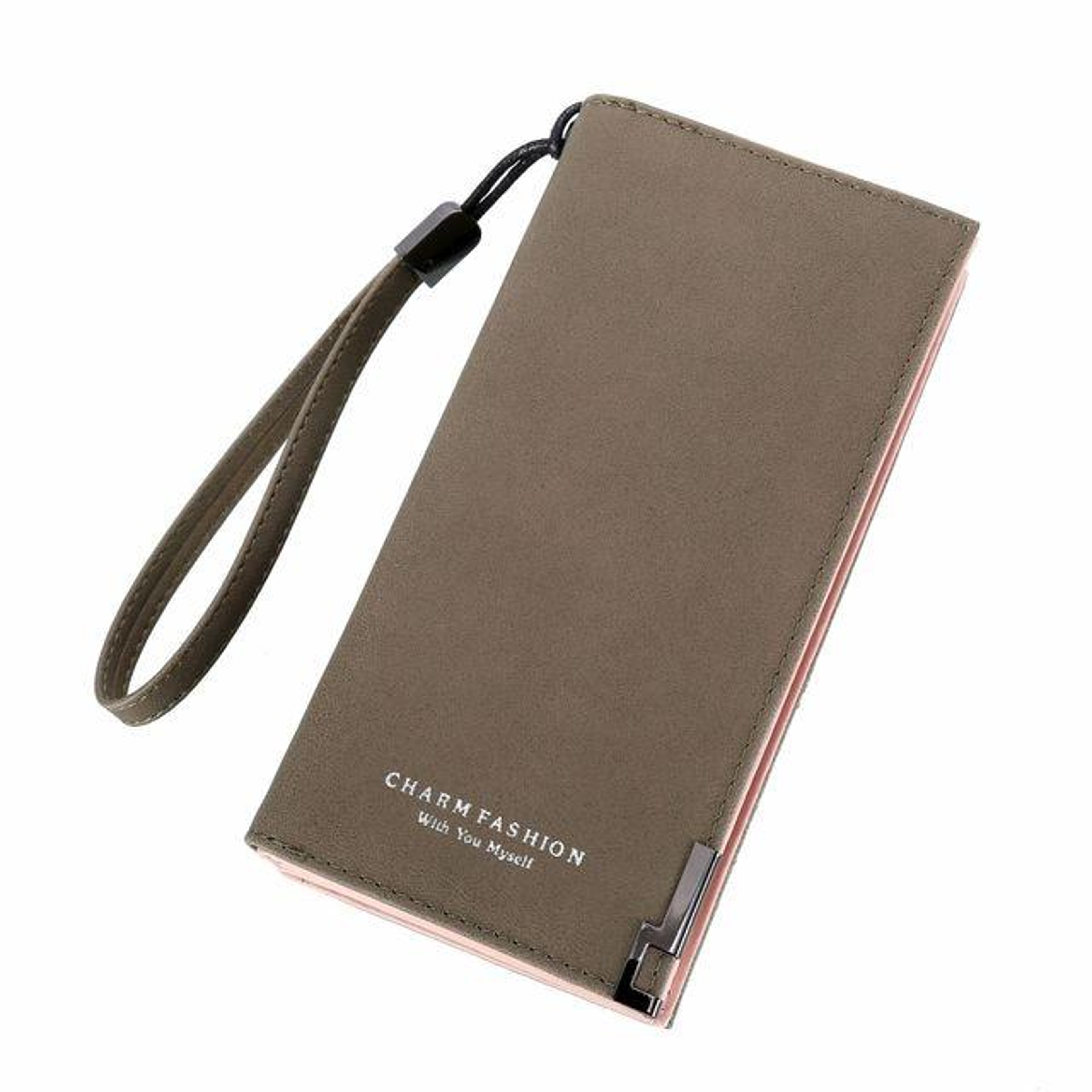Womens Long PU Leather Wallet with Zipper Closure and Coin Pockets – view 13