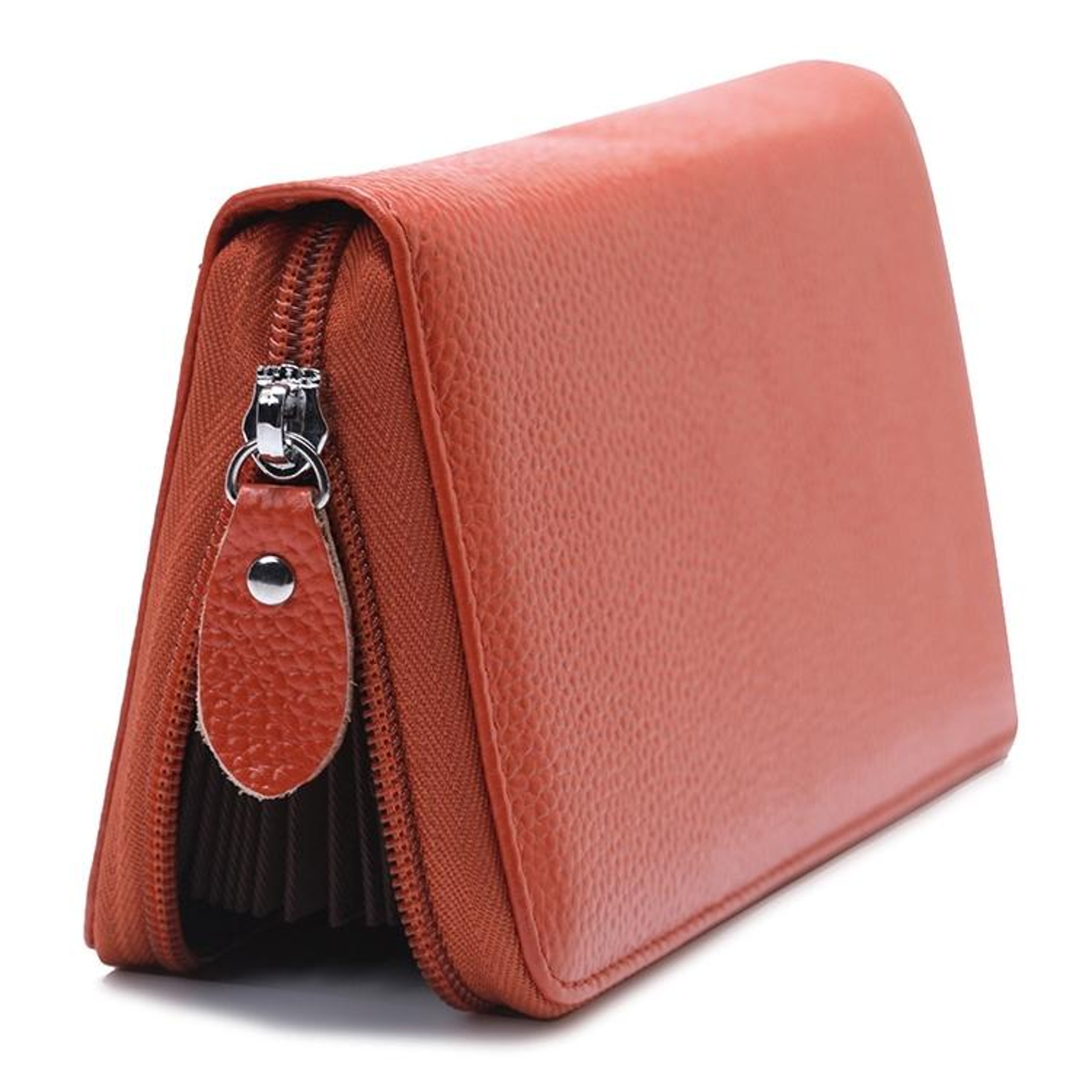 RFID Leather Wallet for Women with Zipper Closure and Multiple Card Slots – view 5