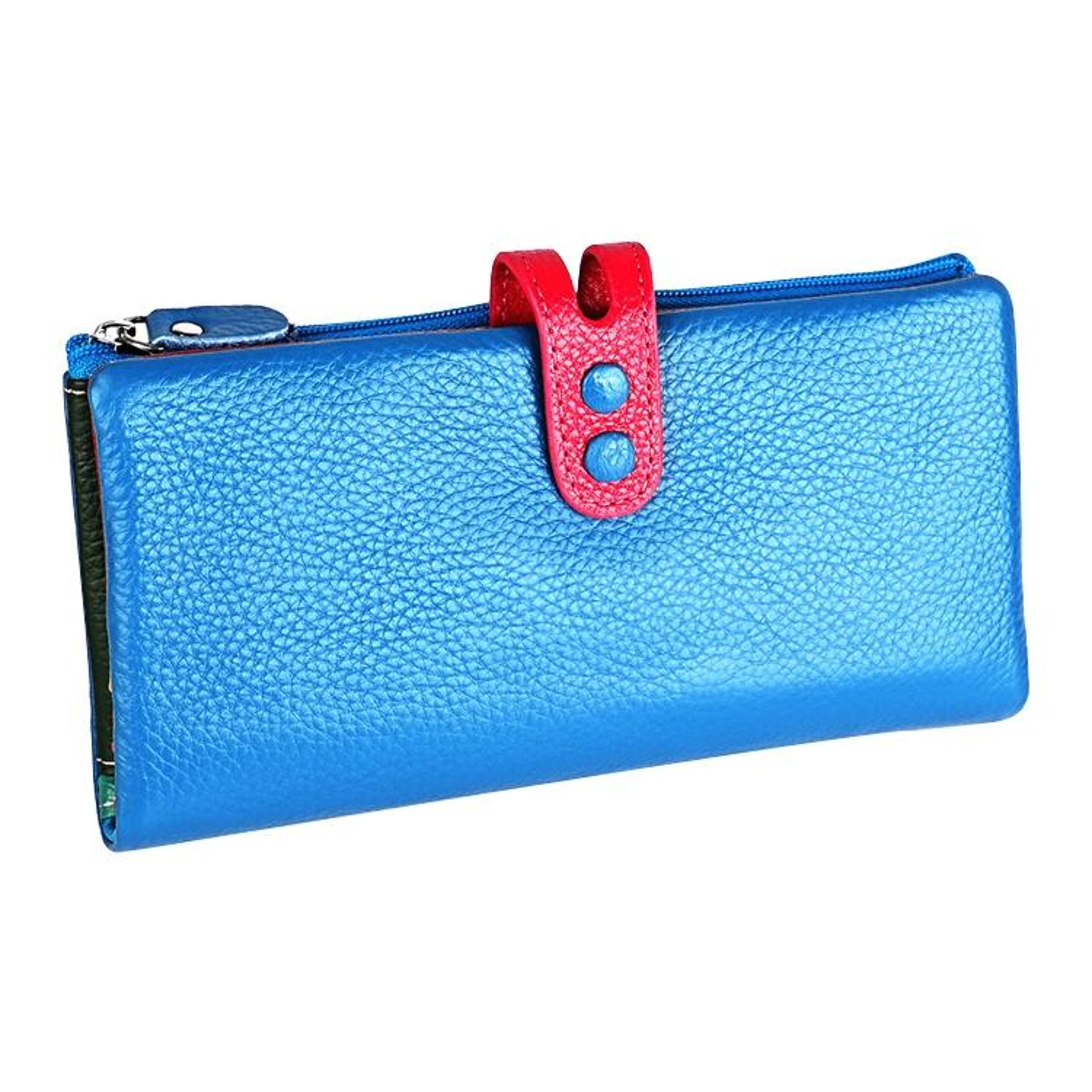 Litchi Texture Leather Wallet for Women with Zipper Closure – view 14