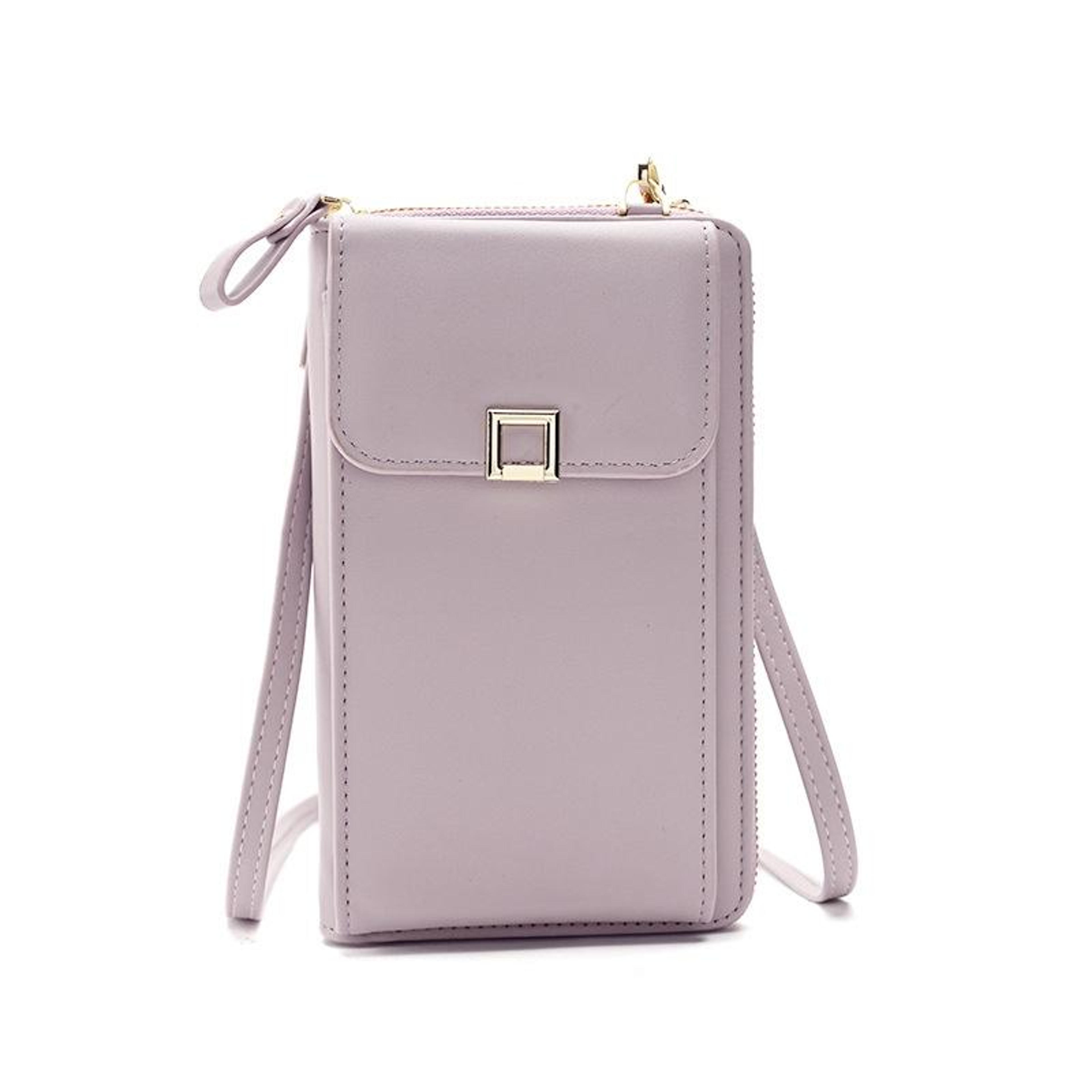 Womens PU Leather Crossbody Bag With Large Capacity Phone And Card Storage 2